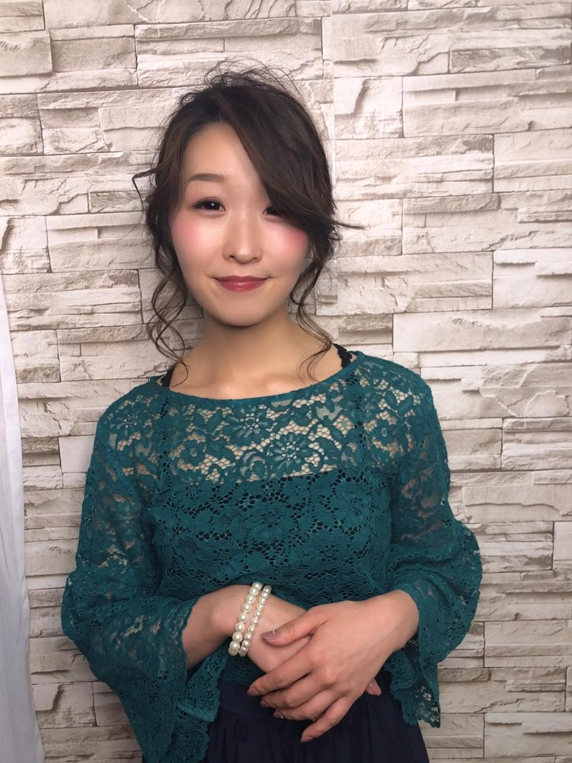 ミディアム ヘアアレンジ ヘアセット omocha hair salon所属・大嶋 伸吾のヘアスタイル