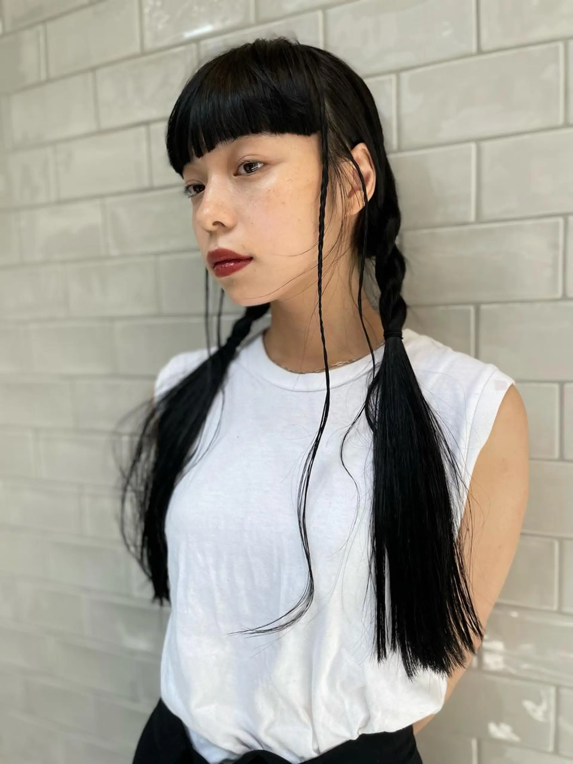 ロング カラー カット トリートメント SALOWIN所属・ブリーチ✨ ボブ✨レイヤーのヘアスタイル