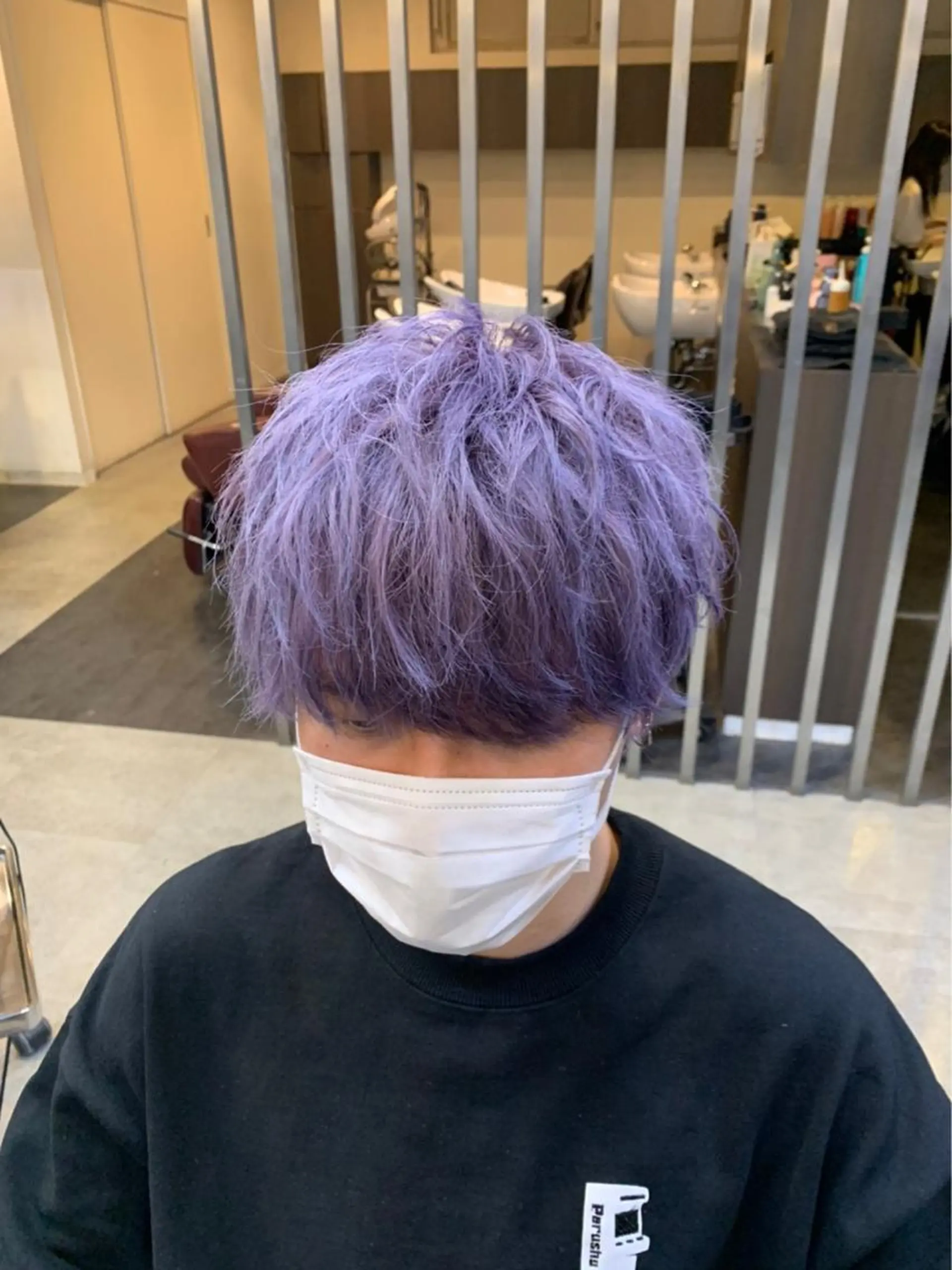 ショート カラー メンズ ヘアカラー mai🤍縮毛酸性ス トレート/アイリストのヘアスタイル