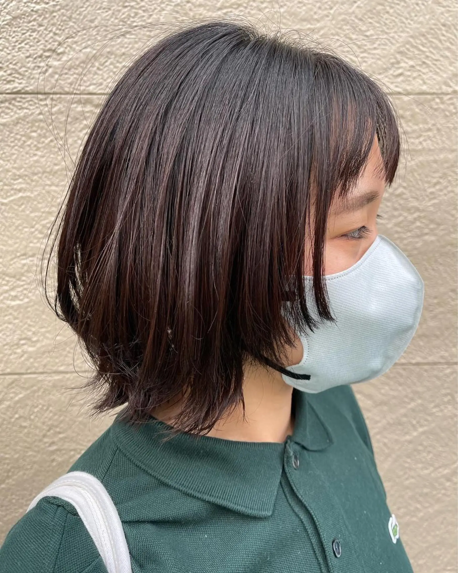 ショート カラー ボブ 顔周りカット レイヤーカット ボブ/インナーカラー ショート/佐野祥子のヘアスタイル