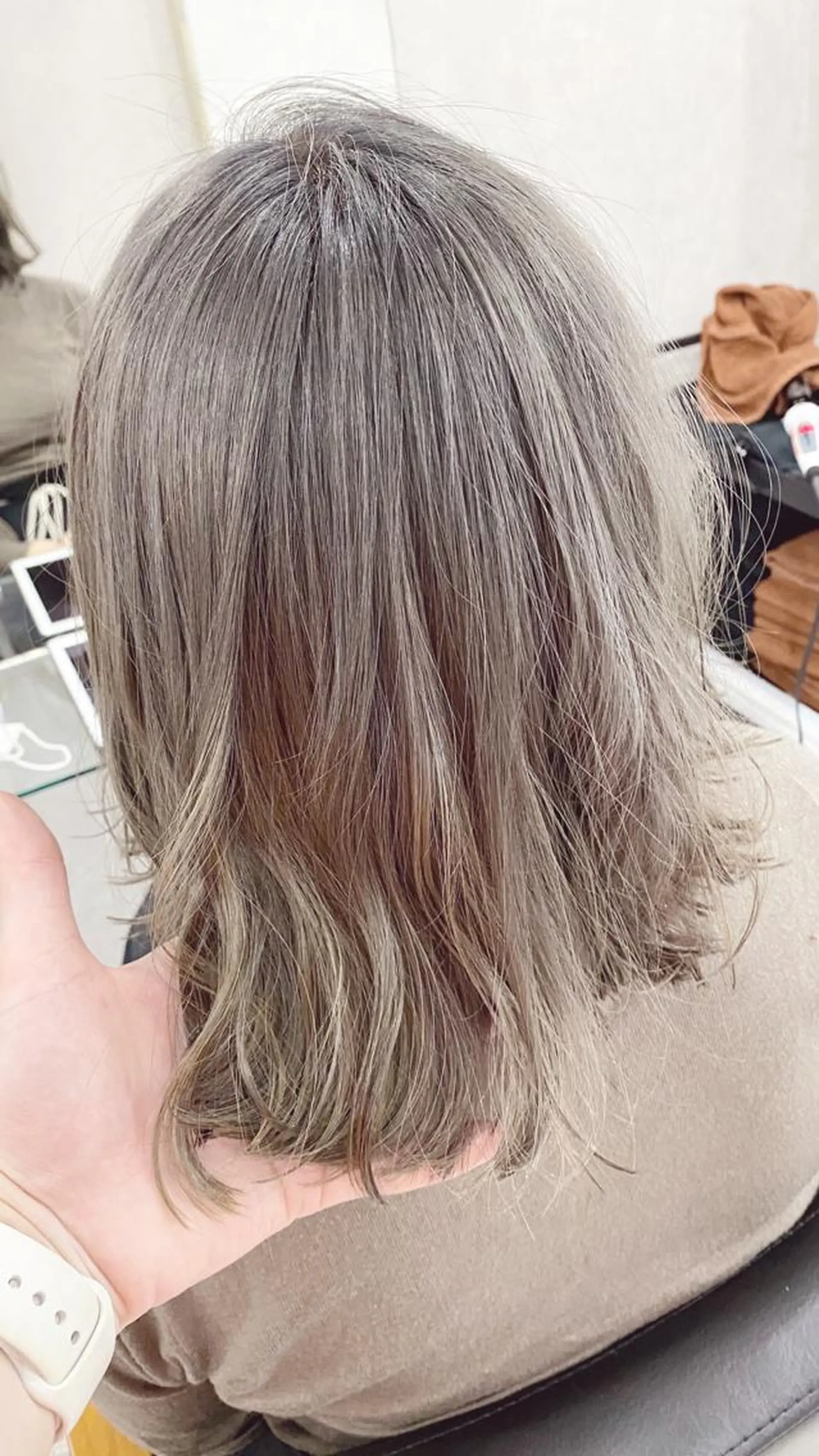 ミディアム カラー ⭐️ショート⭐️美髪 矯正⭐️水口陸のヘアスタイル