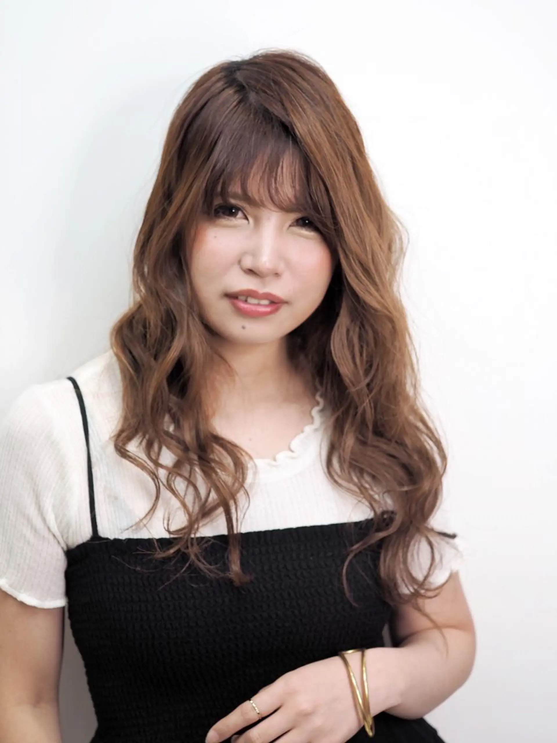 セミロング カラー ヘアカラー ブリーチカラー✨ 駒場　笙のヘアスタイル