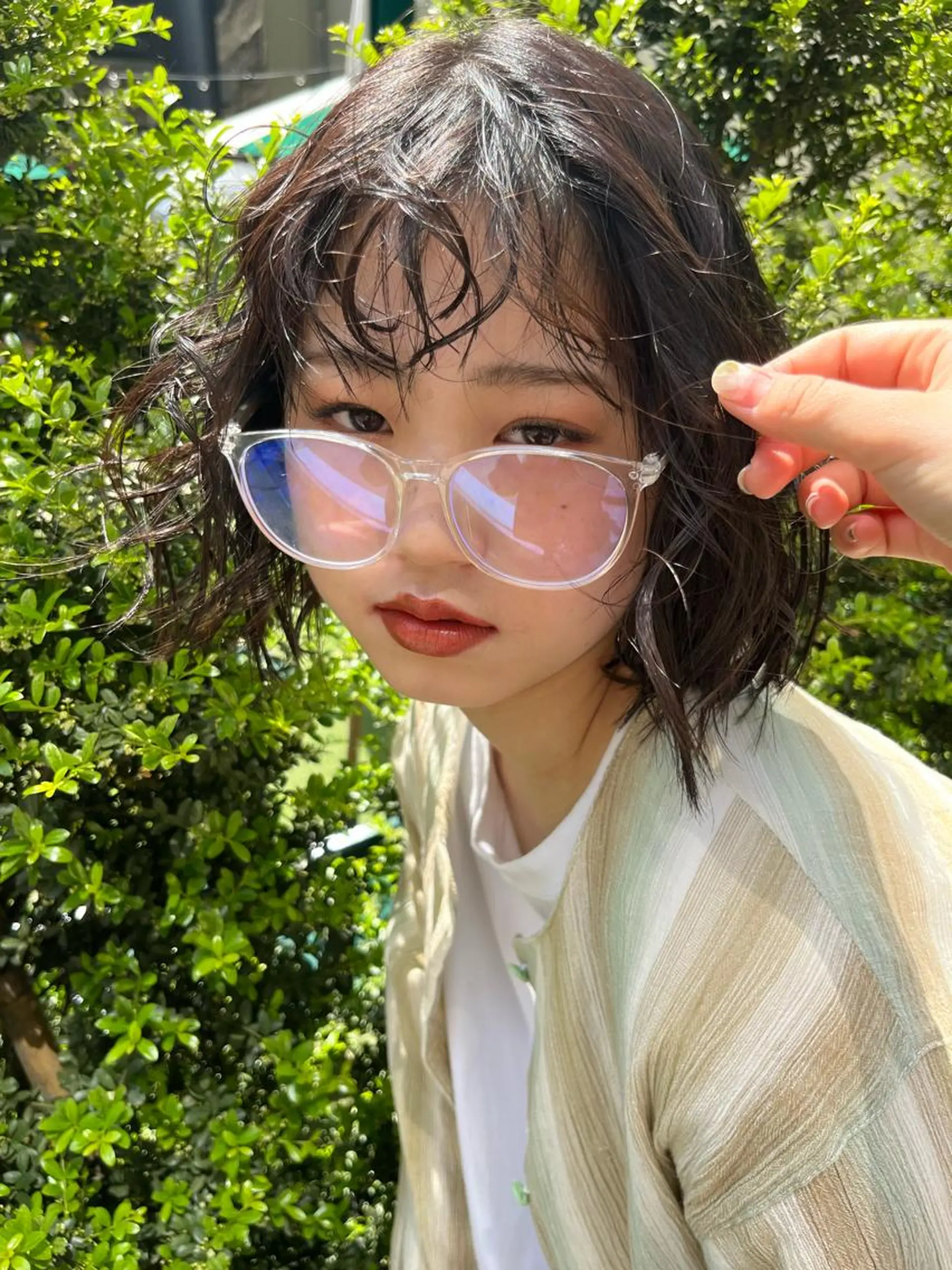 ミディアム ヘアカラー ☀️コミヤマミユ☀️ /パーマ/ハイトーンのヘアスタイル