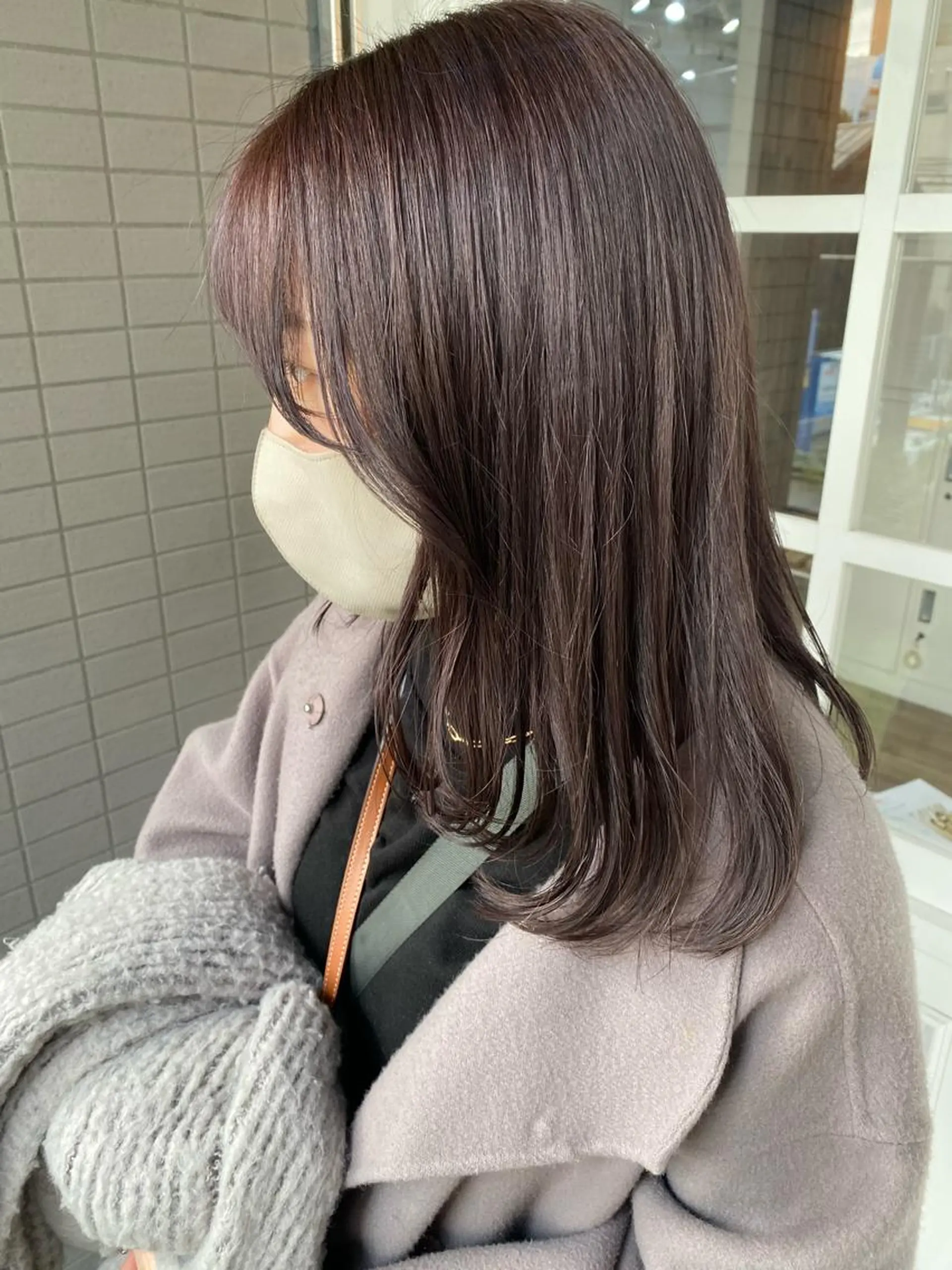 ミディアム カラー 韓国×髪質改善カラー 💎hinaのヘアスタイル