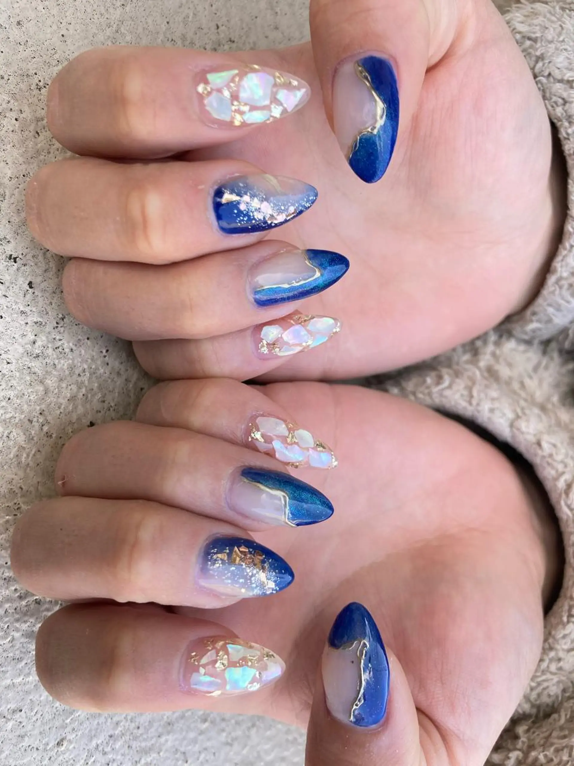 セミロング ネイル ハンドネイル ✴︎ Delightのネイルデザイン