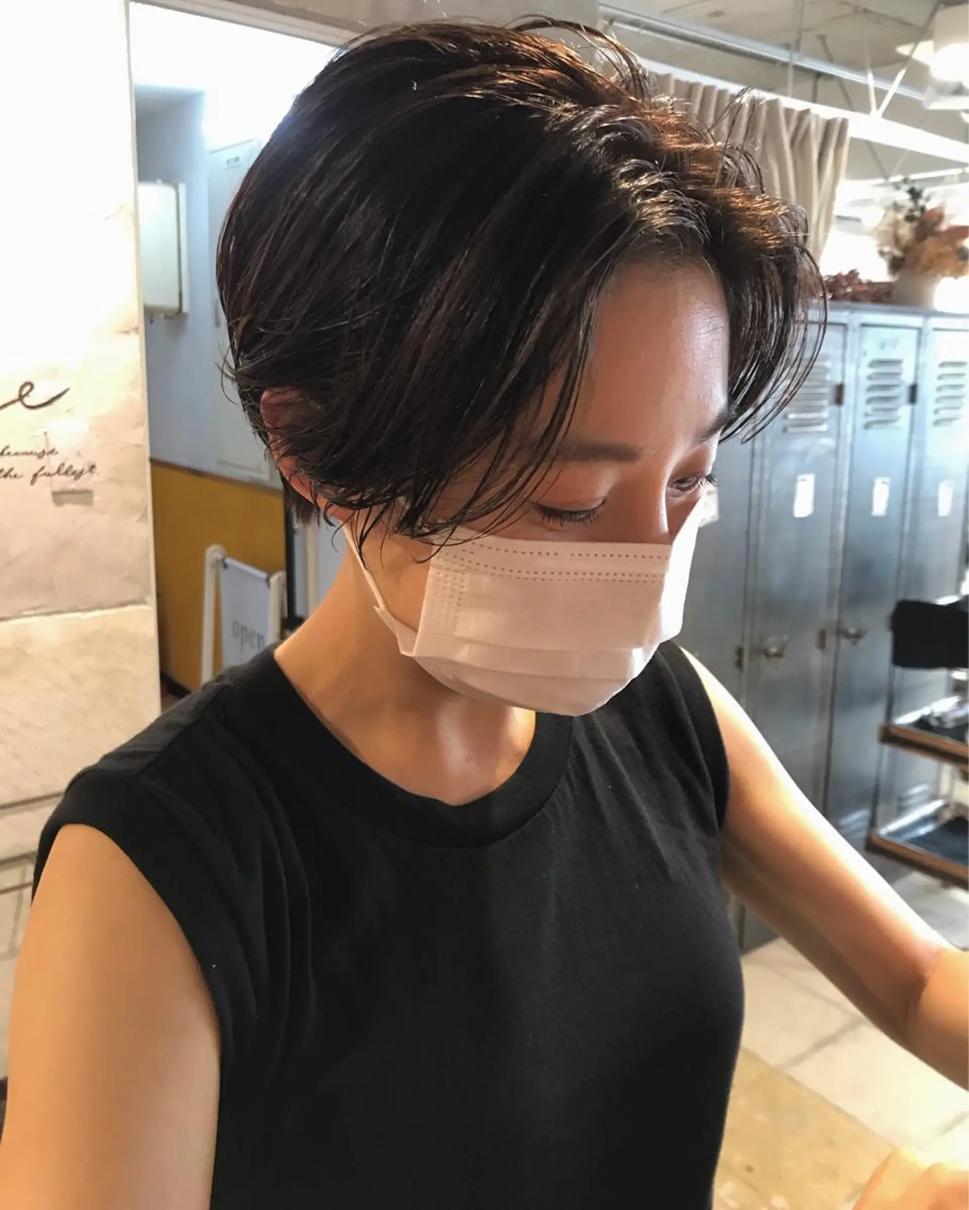 ショート カット パーマ トリートメント さの あやねのヘアスタイル