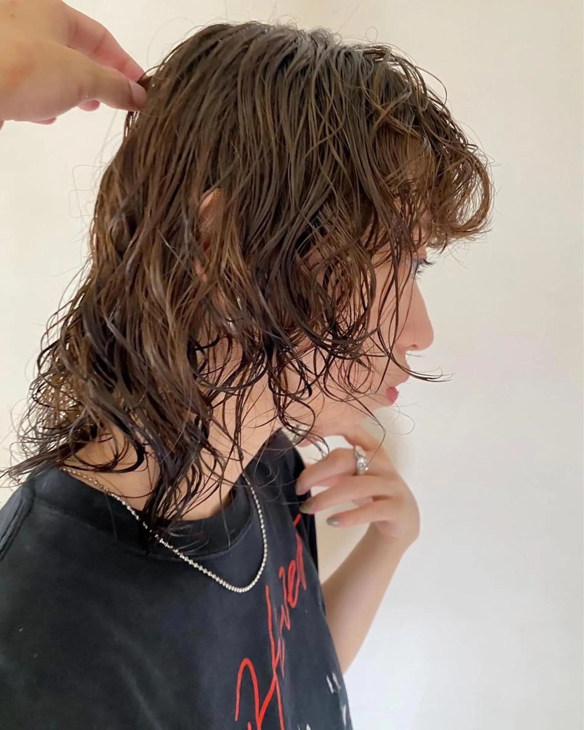 ミディアム パーマ レイヤー/パーマ /ウルフ/nabeのヘアスタイル