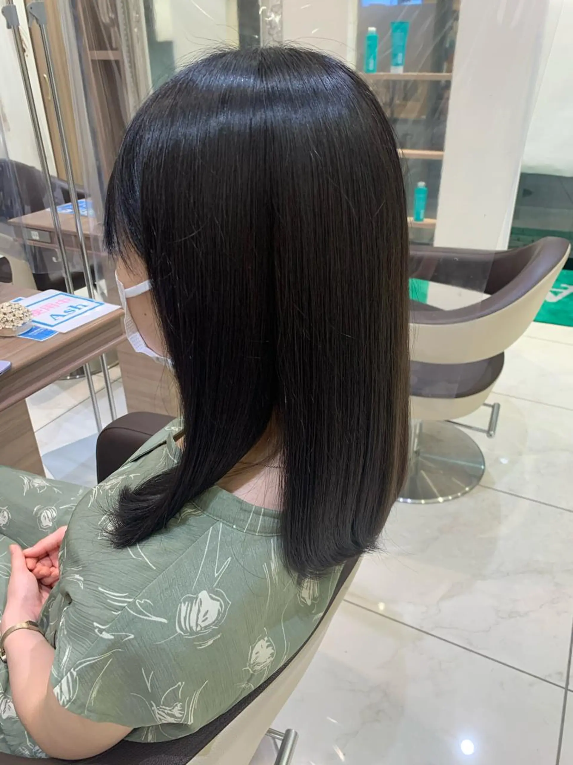 セミロング パーマ 縮毛矯正 Dears 香芝店所属・関 優希のヘアスタイル