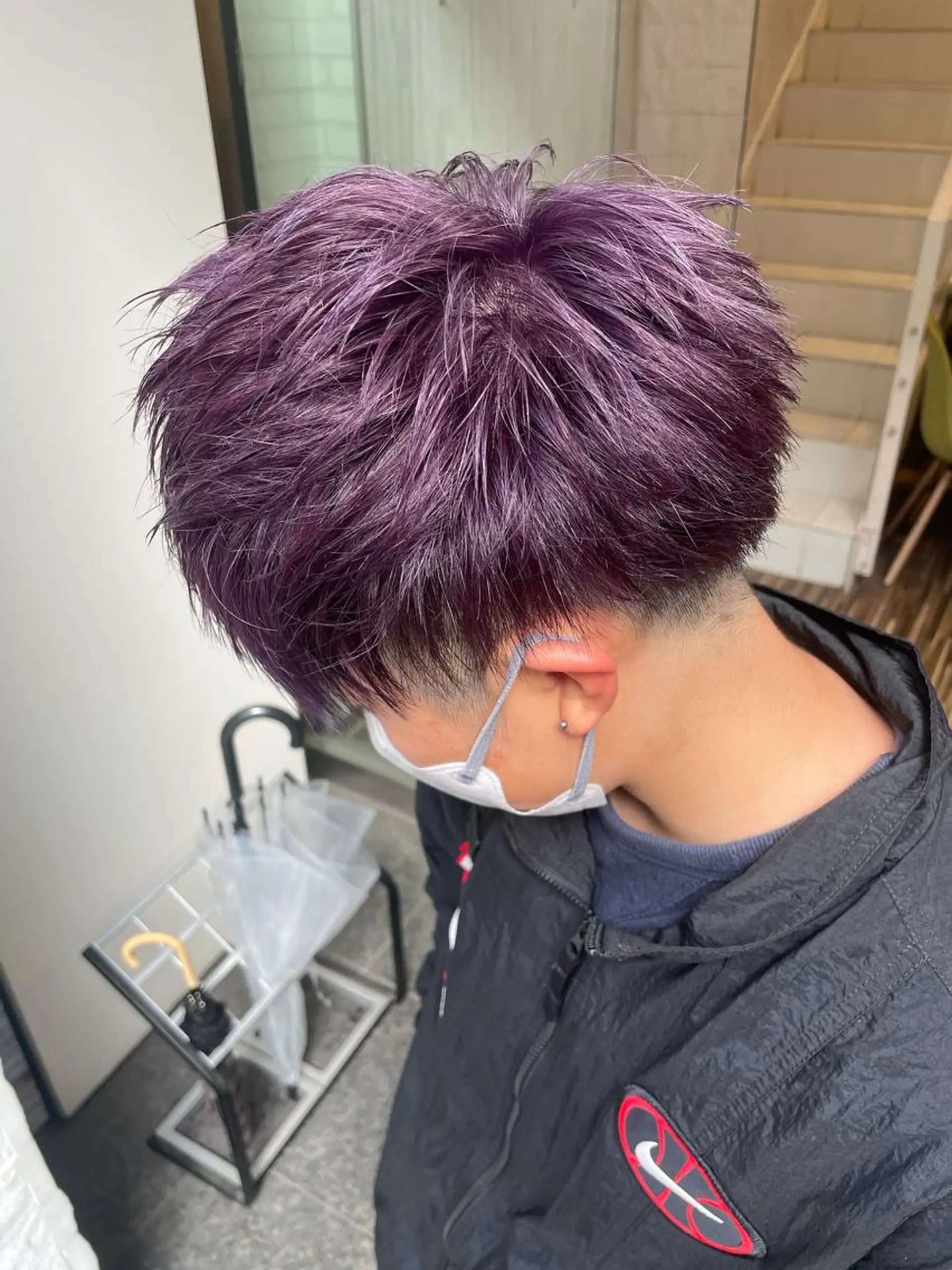 カラー ヘアカラー トリートメント EARTH 山﨑龍馬のヘアスタイル