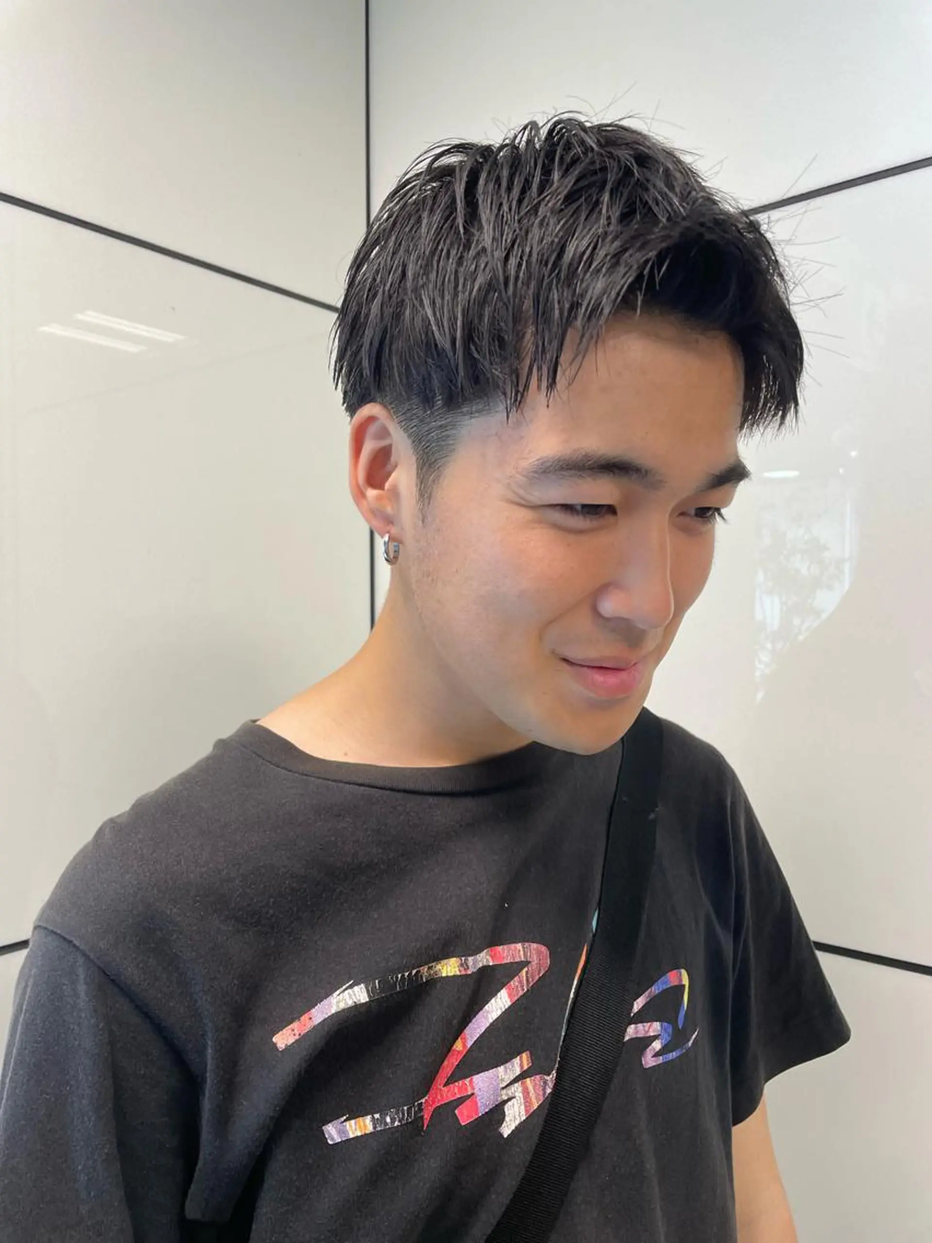 メンズ メンズハイトーン メンズパーマ 学生（メンズ向け） メンズ/艶髪/カラー サクラ🌸のヘアスタイル