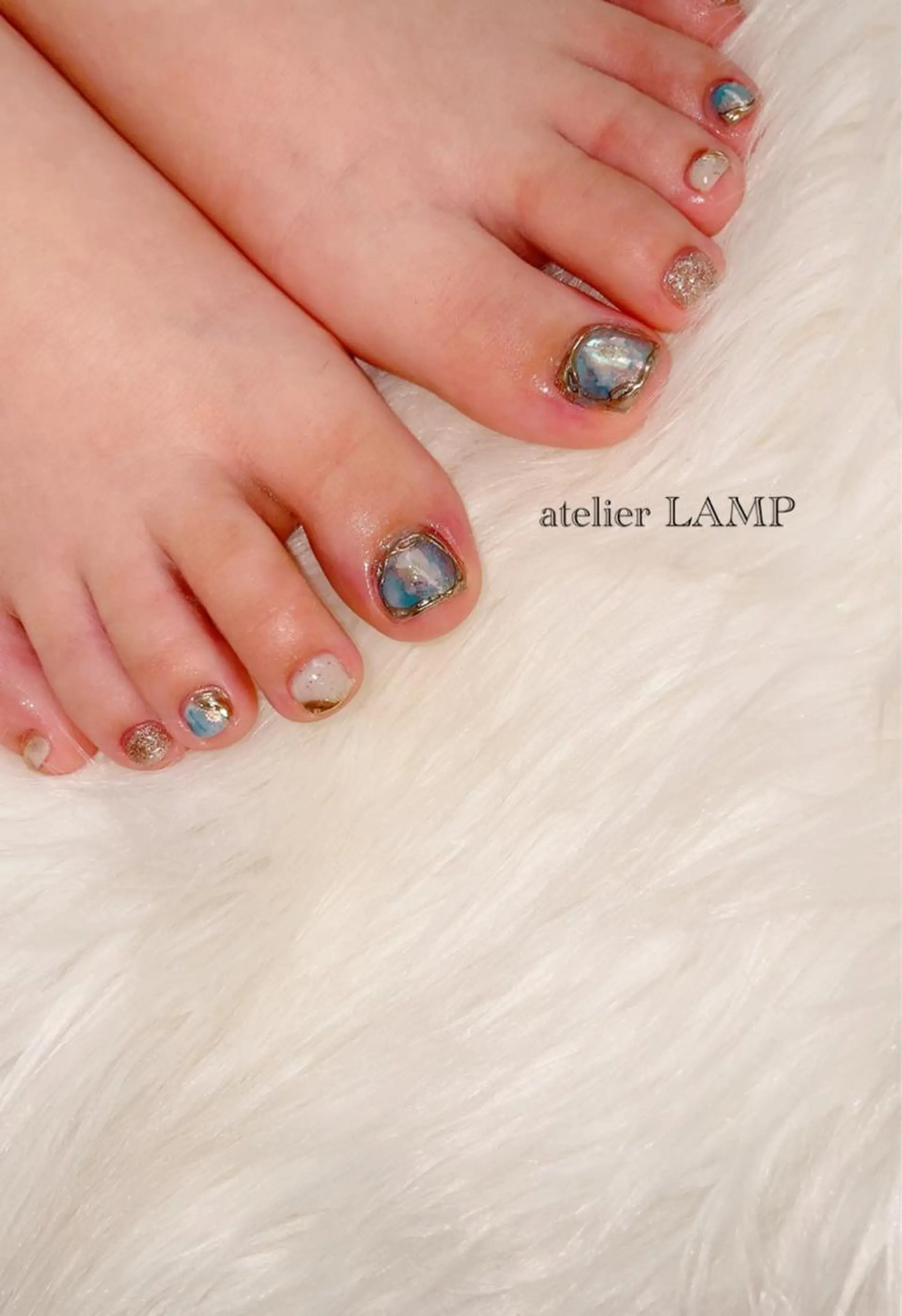 ネイル フットネイル ニュアンスネイル NANA no artのネイルデザイン