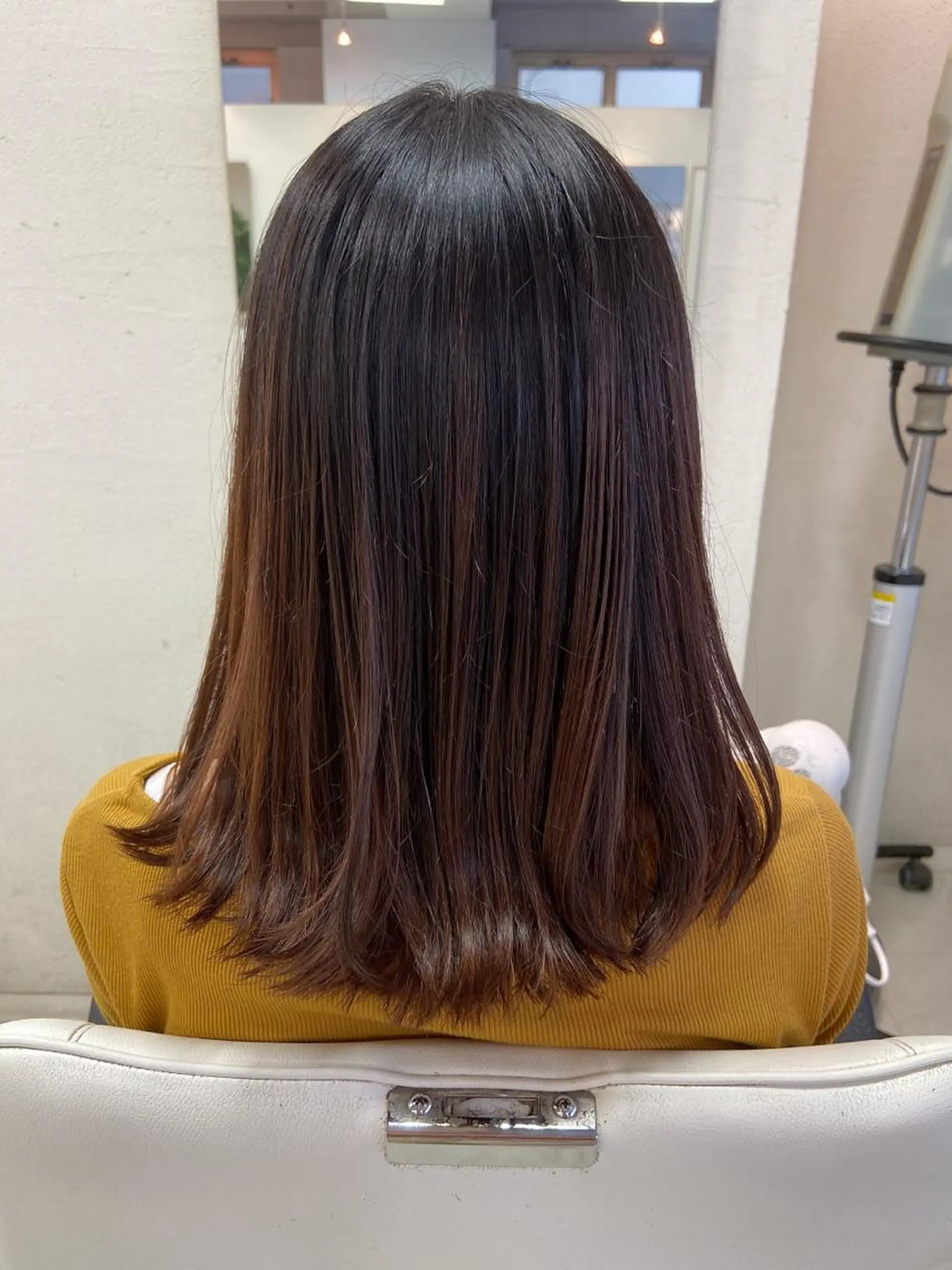 ミディアム カット トリートメント 菊地 美憂のヘアスタイル