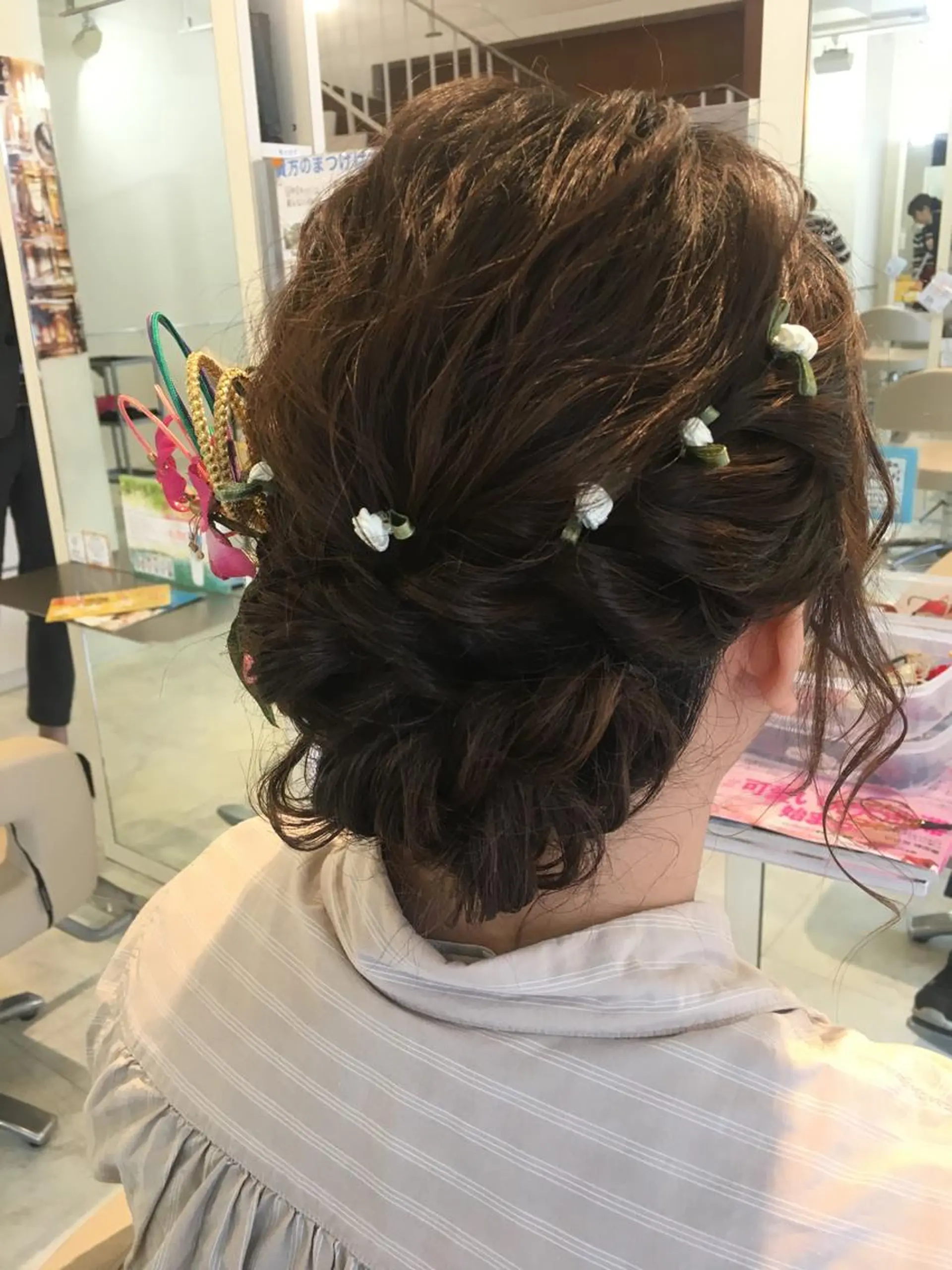 セミロング ヘアセット 本田 卓也のヘアスタイル