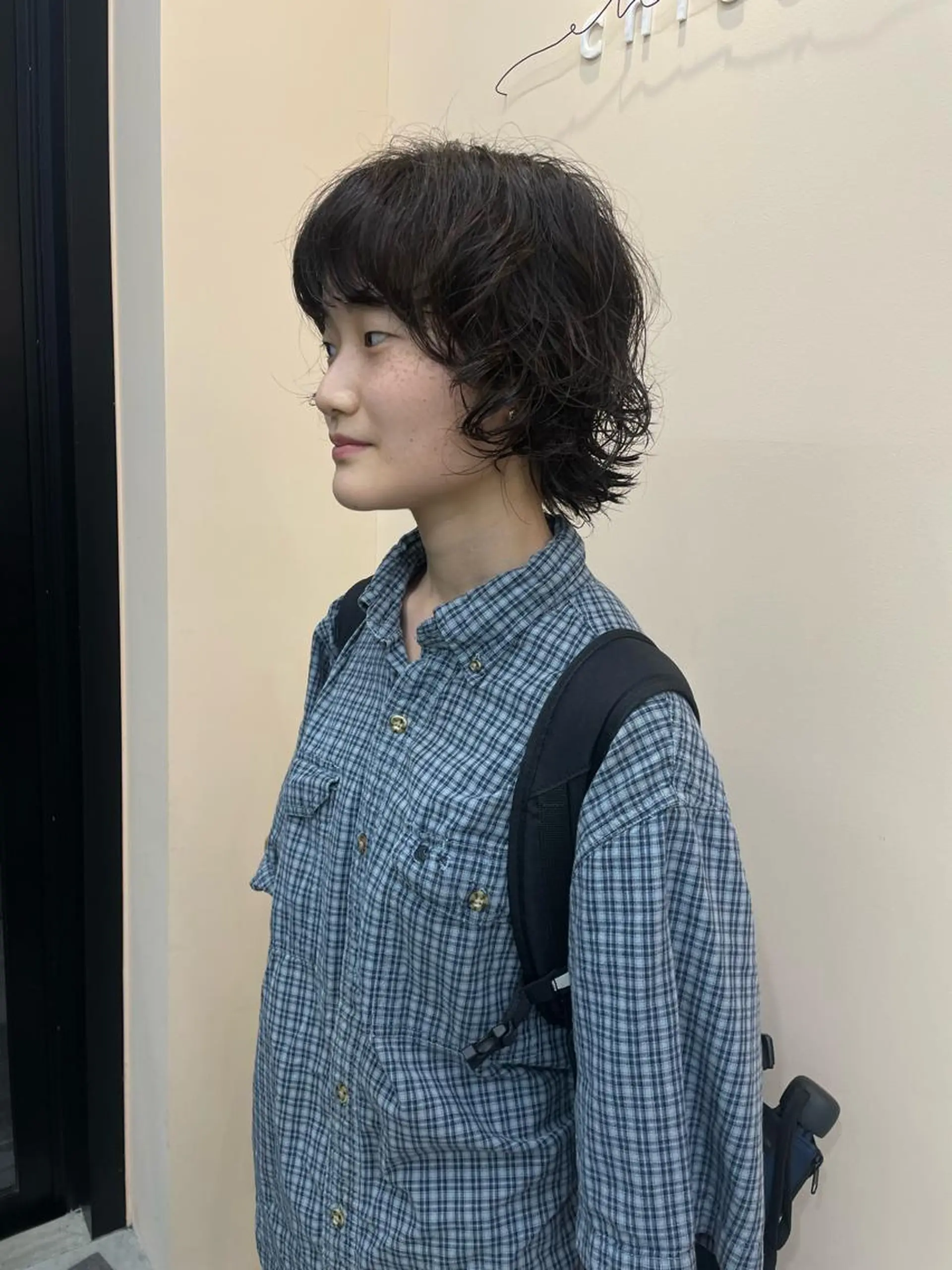 ミディアム ミディアムパーマ ウルフカット ボブカットモデル/パ ーマ/harunaのヘアスタイル