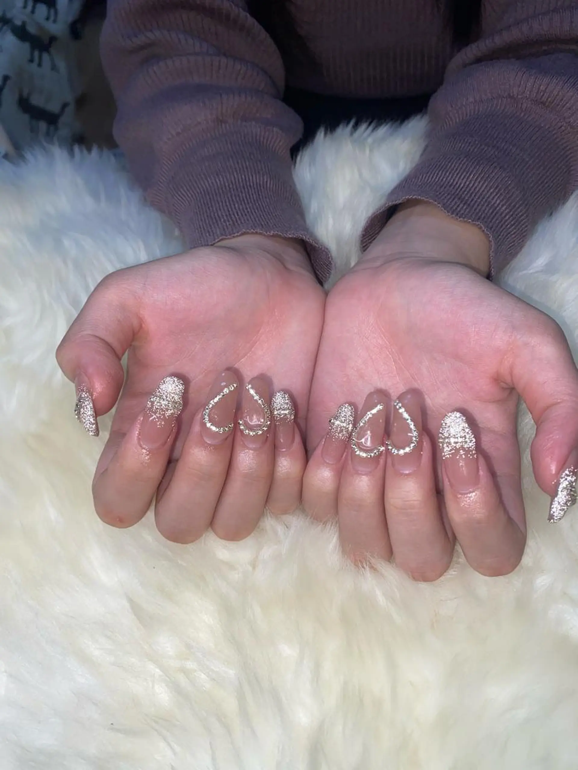 ロング ハンドネイル ハンドケア 💜MIYA nail川崎店のネイルデザイン