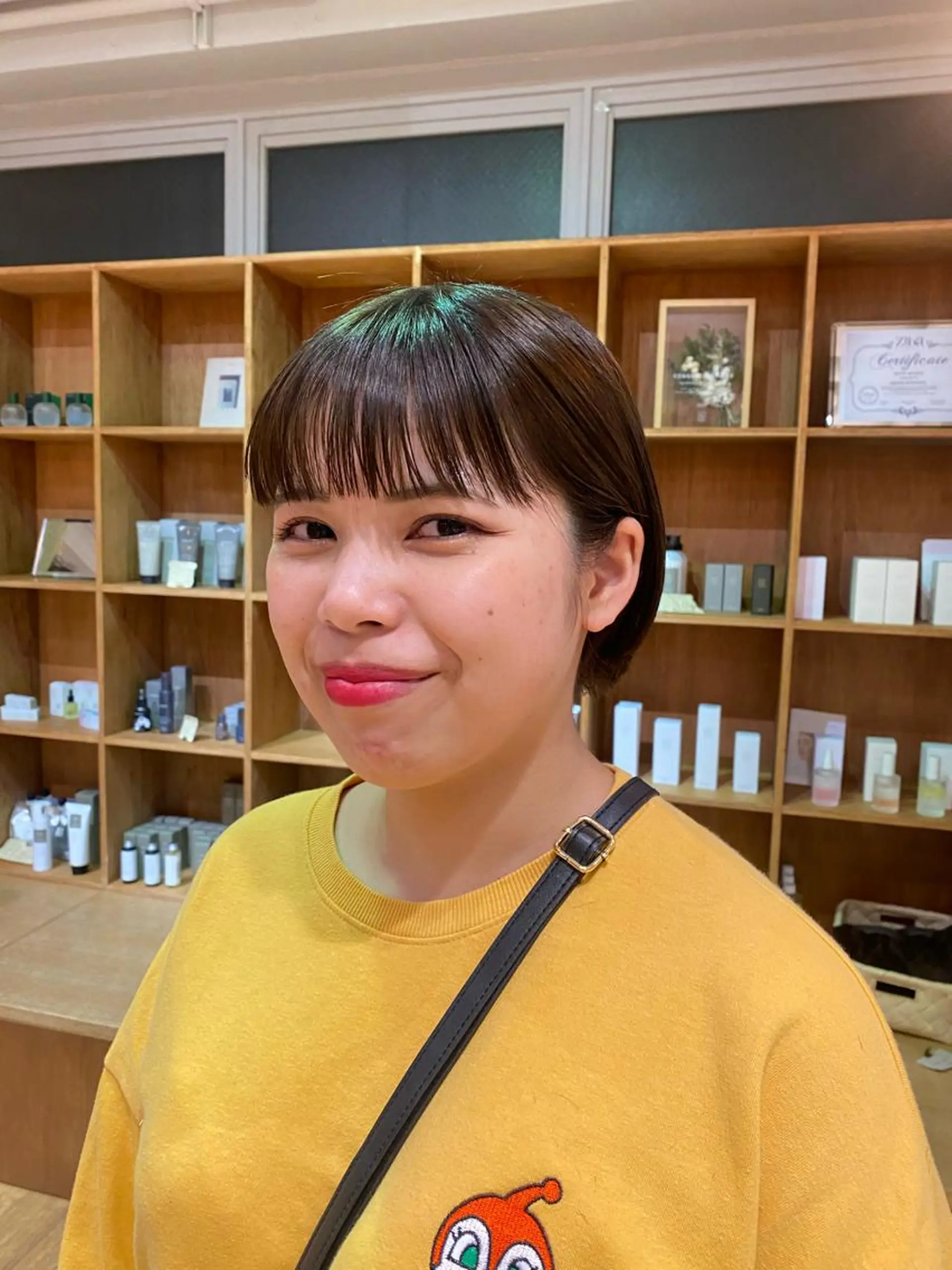 ショート 丸みショート ショートヘア なみまきパーマ/ボブ パーマ🌼杉田 萌恵のヘアスタイル