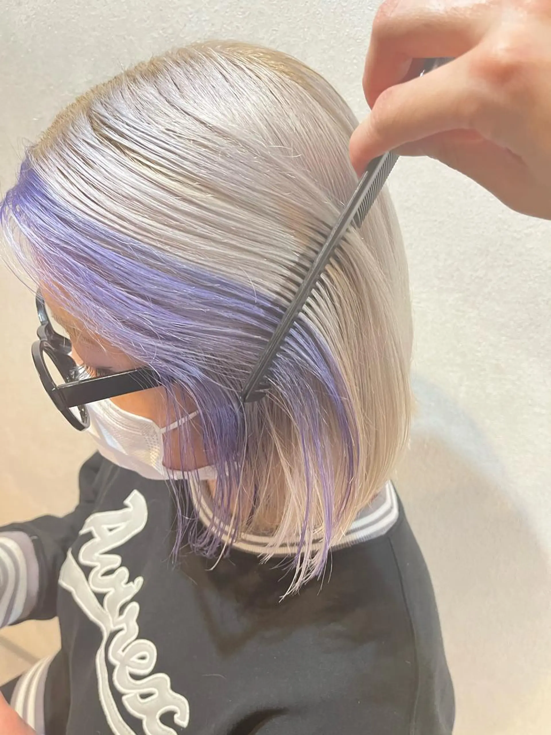 ミディアム カラー パーマ ヘアアレンジ マツエク・マツパ ダブルカラー 新宿のヘアスタイル