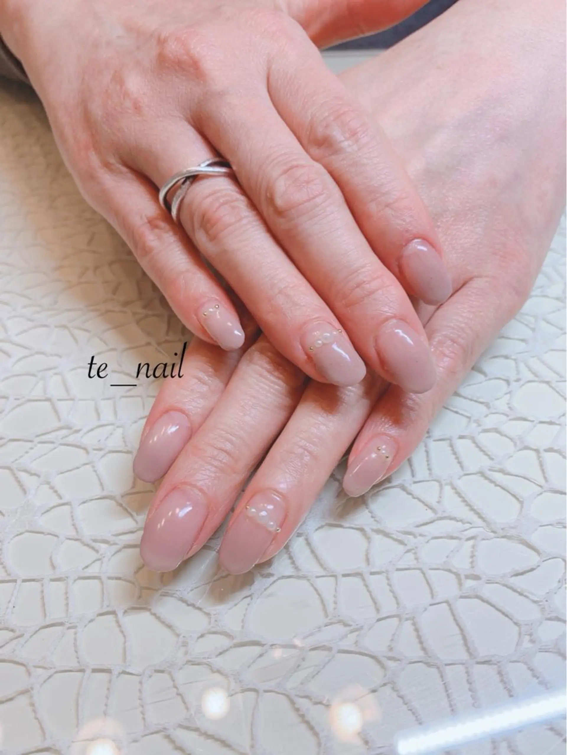 ネイル グラデーション シンプルネイル ｔe_ nailのネイルデザイン