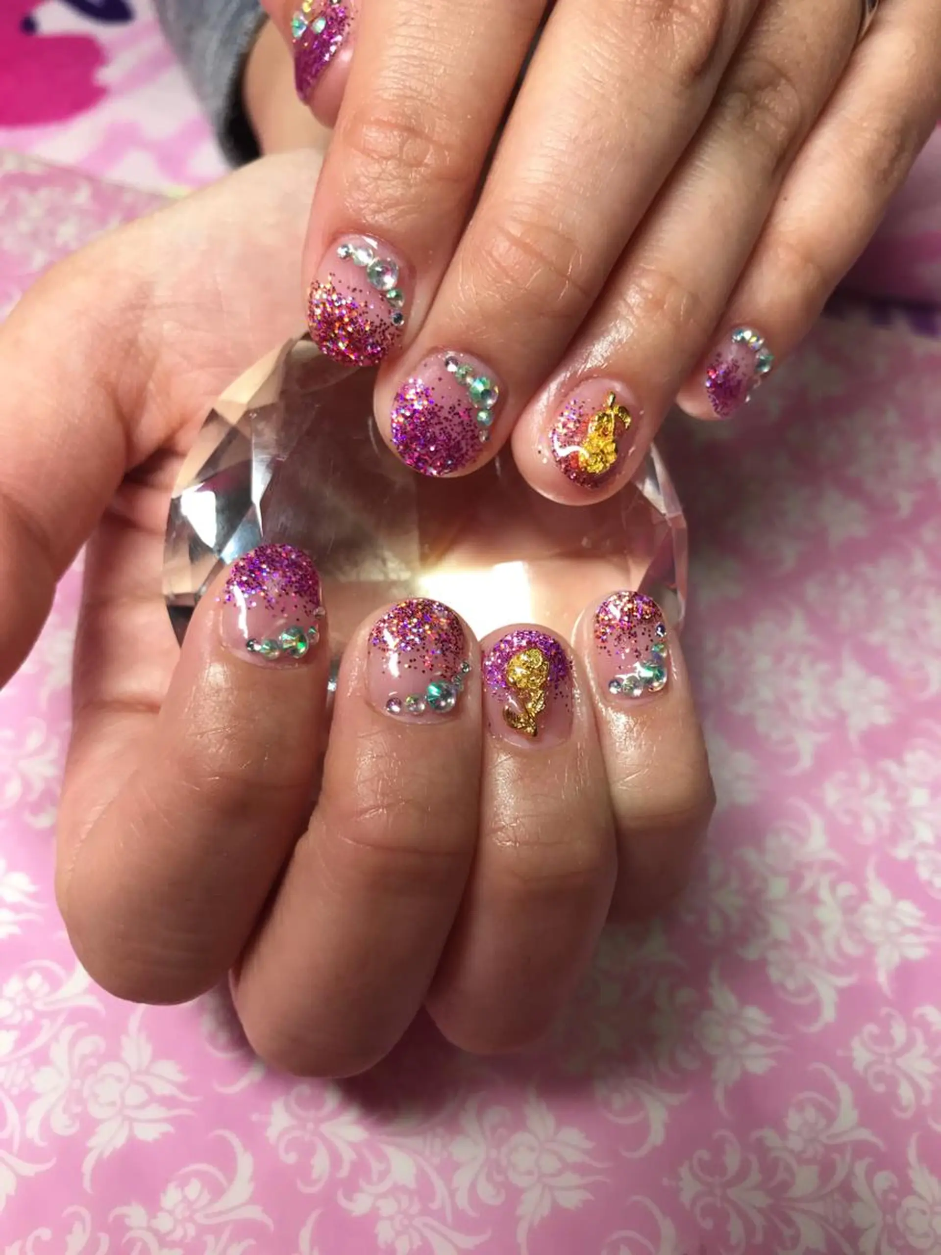 ネイル ラメ(グリッター) ラメグラデーション ハンドネイル Nail Salon macherieのネイルデザイン
