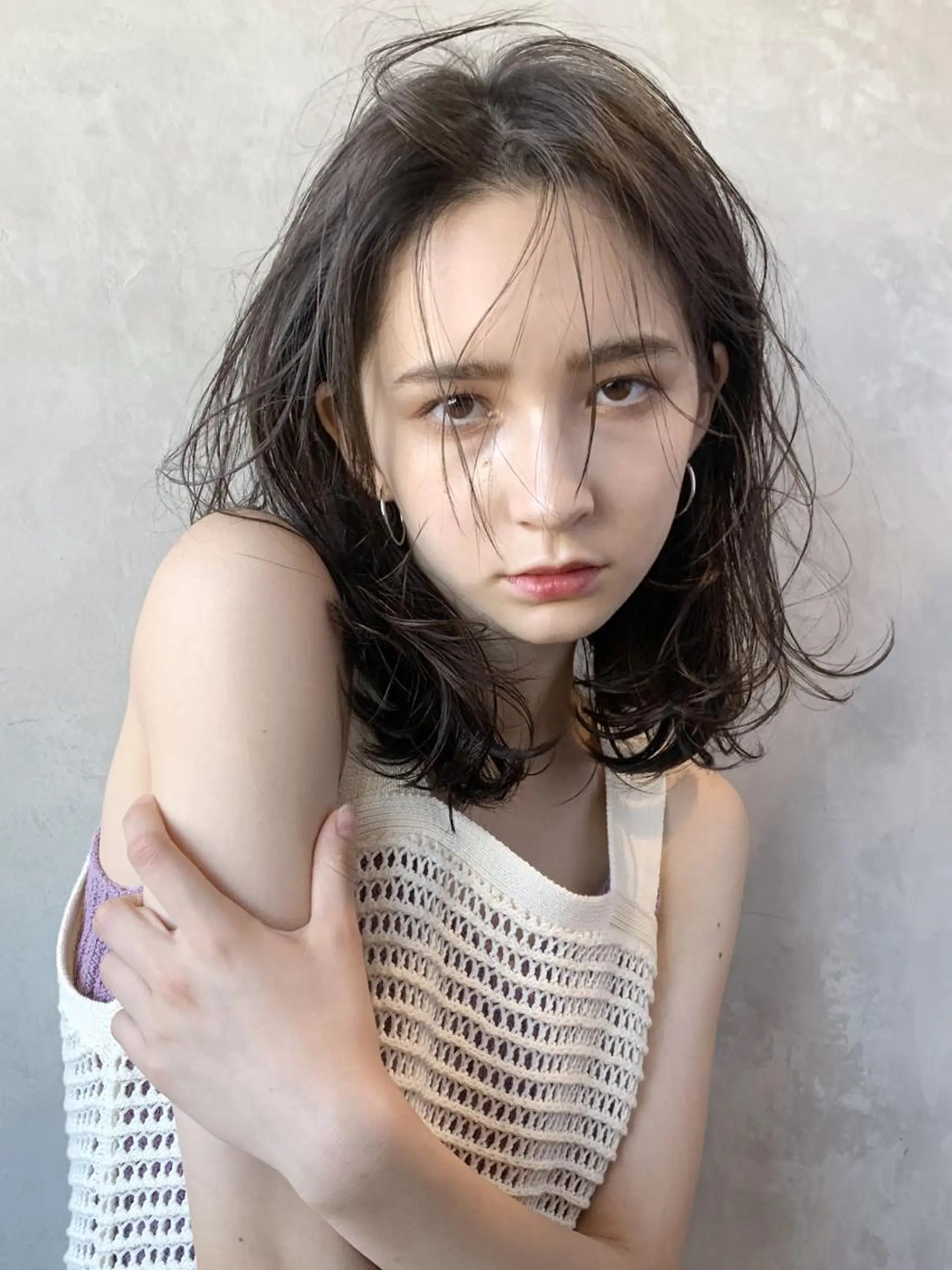 ミディアム カラー パーマ ヘアアレンジ ニュアンスパーマ ITbyALBUM 浦和店のヘアスタイル