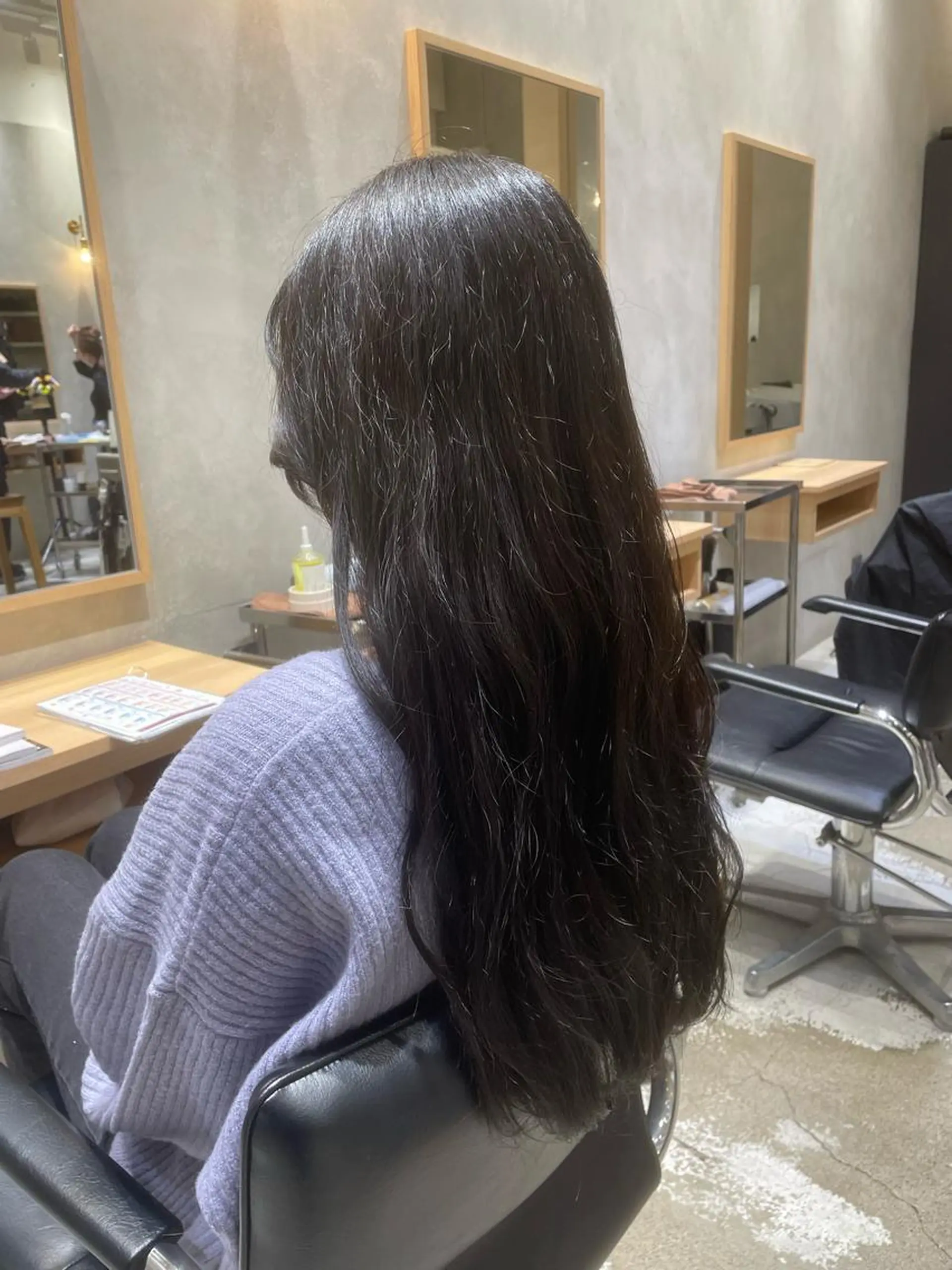 ロング ロング カット ヘアカラー トリートメント 吉田 宙生のヘアスタイル