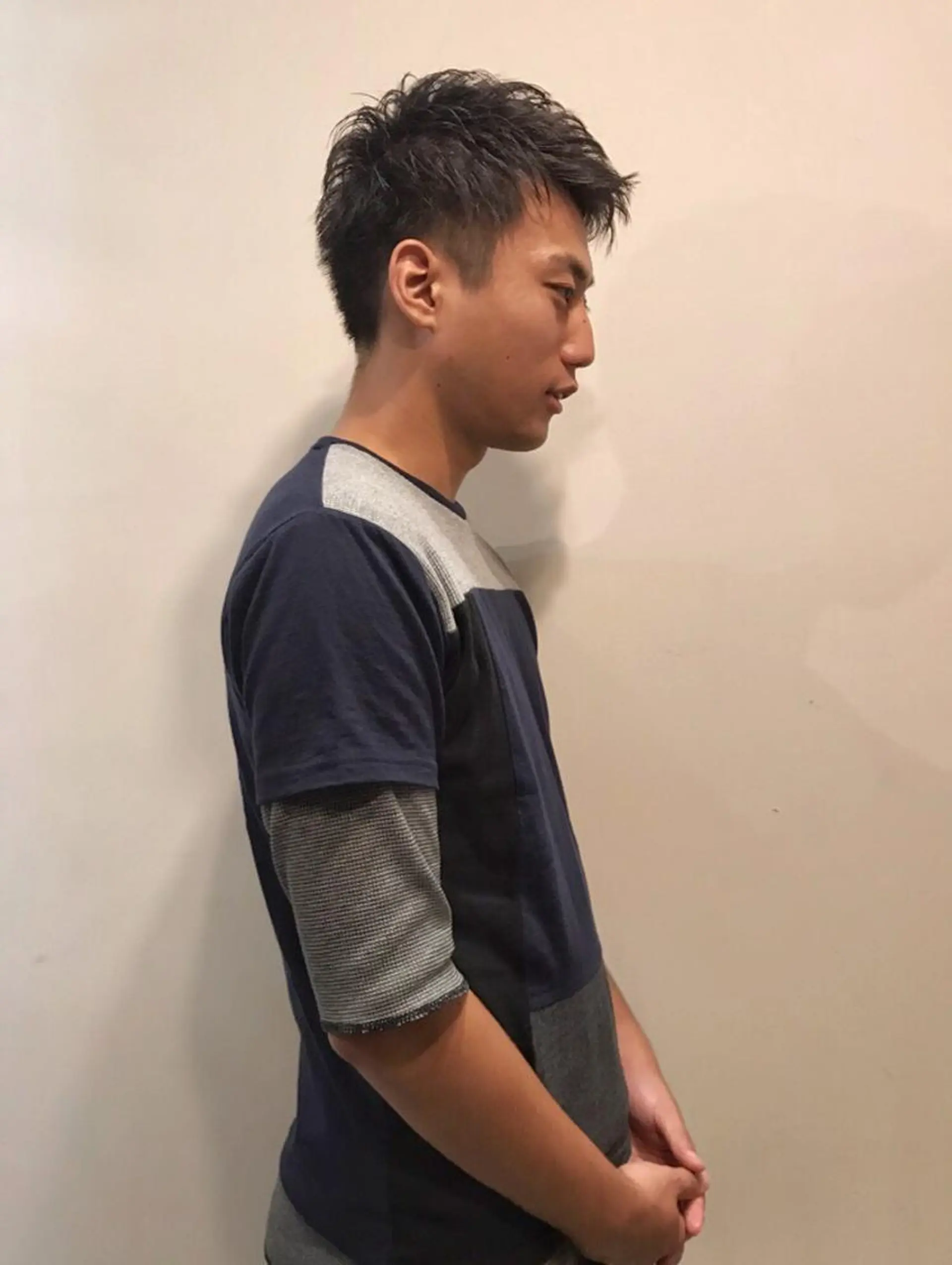 ショート パーマ メンズ アップバング ツーブロック ショートヘア skin所属・中村 梨沙のマツエク・マツパデザイン