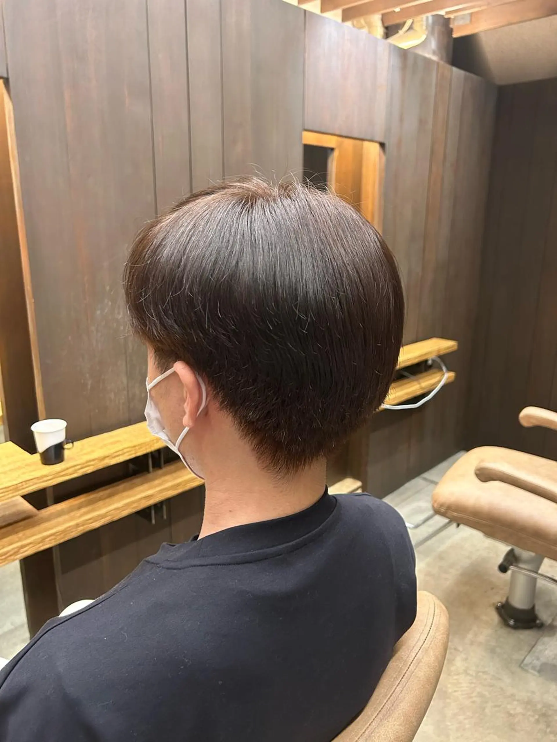 カラー メンズ アッシュ アッシュブラウン ブラウンカラー 畑中 希望のヘアスタイル