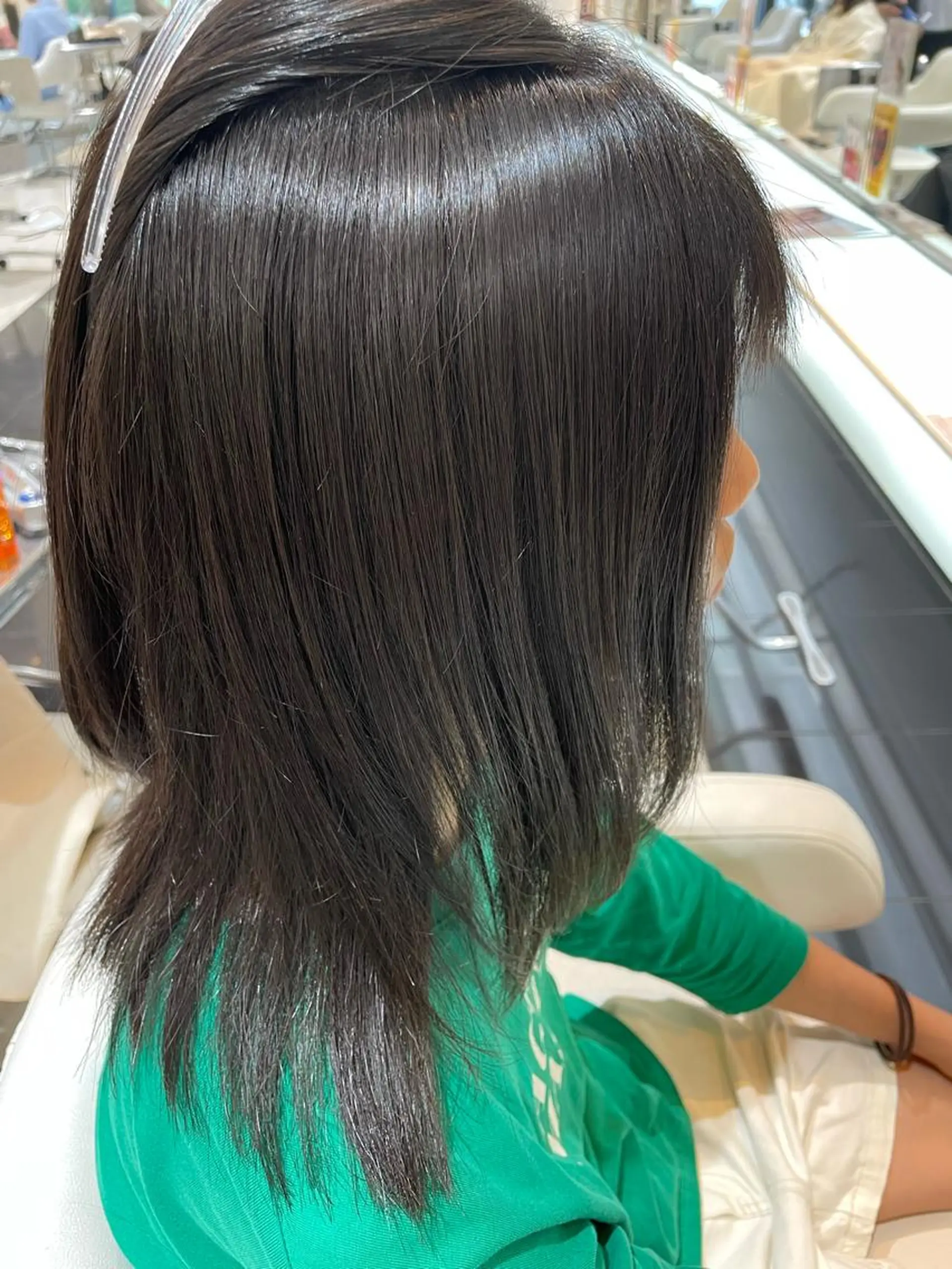 ミディアム 髪質改善カラー 清利あやなのヘアスタイル