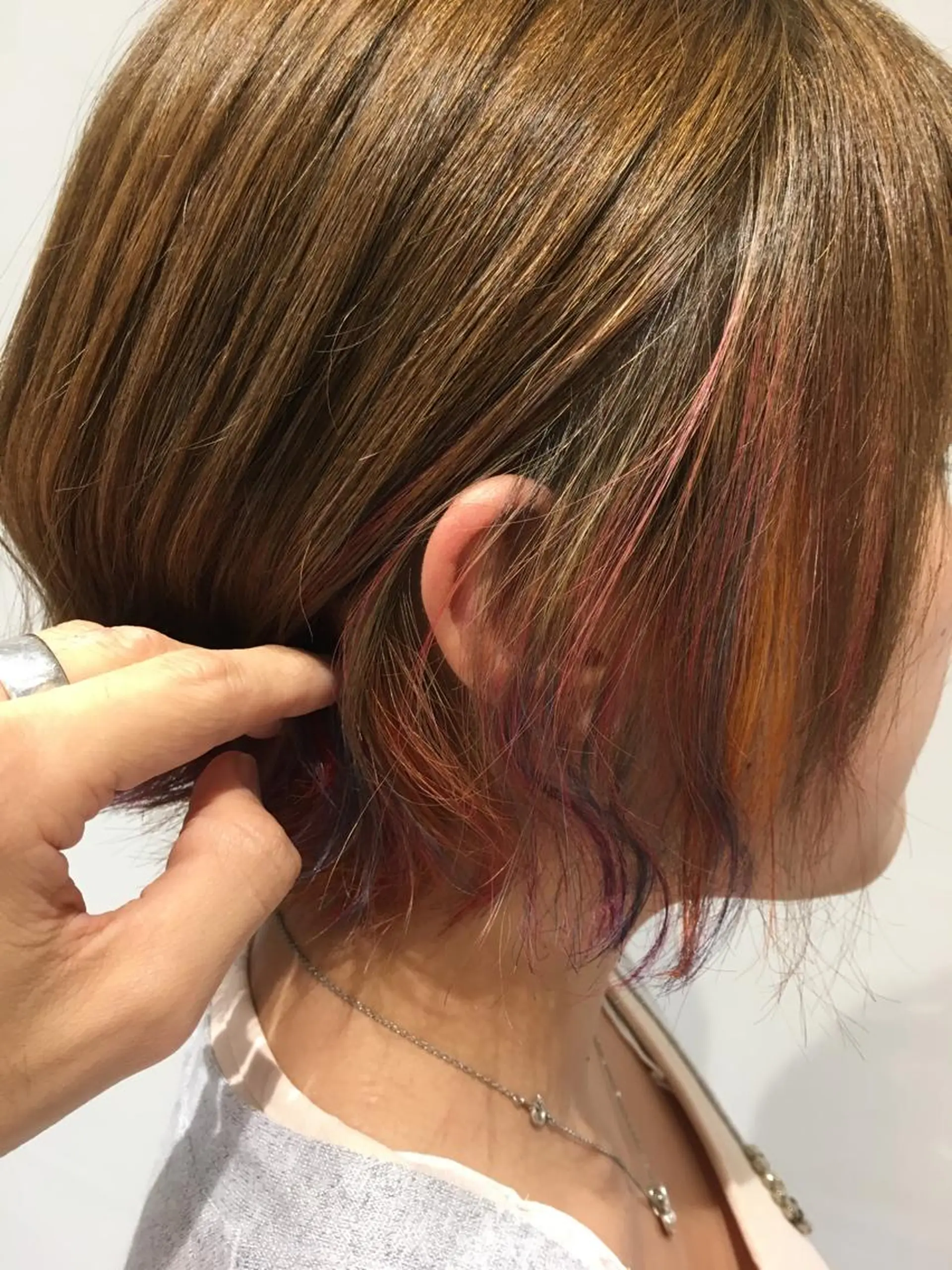 ミディアム カラー インナーカラー 寺内 紳悟のヘアスタイル