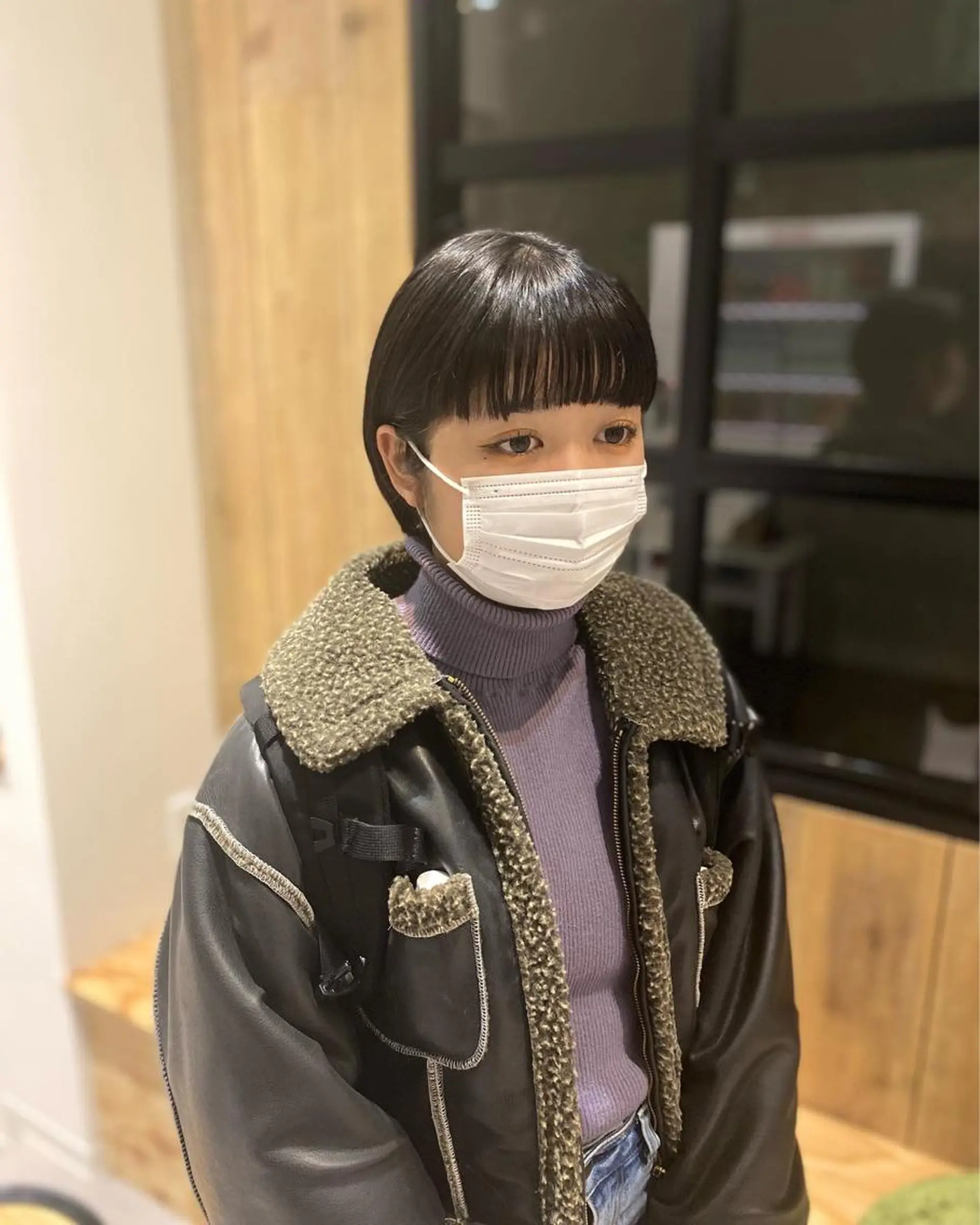 ショート ショートヘア ワイドバング しおり/パーマ/ newi町田のヘアスタイル