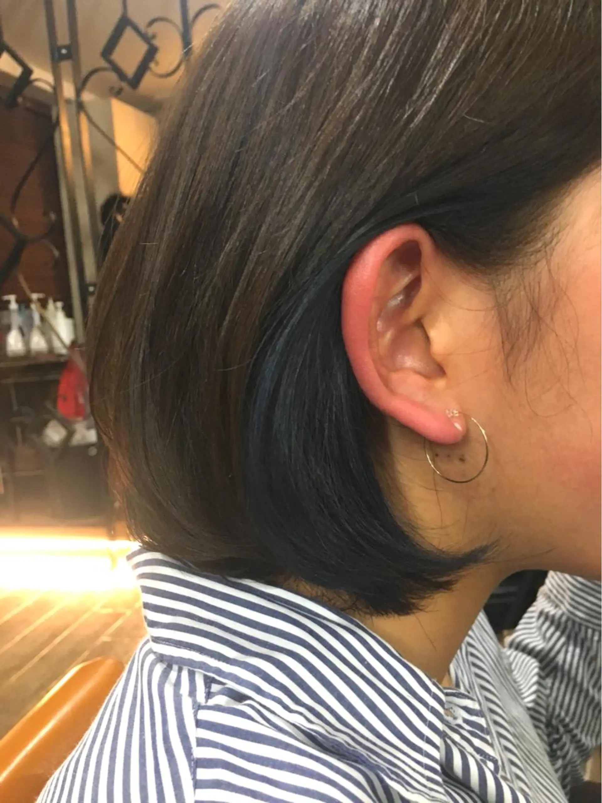 ミディアム カラー イヤリングカラー インナーカラー ヘアカラー トリートメント Unfrose所属・五月女 和樹のヘアスタイル