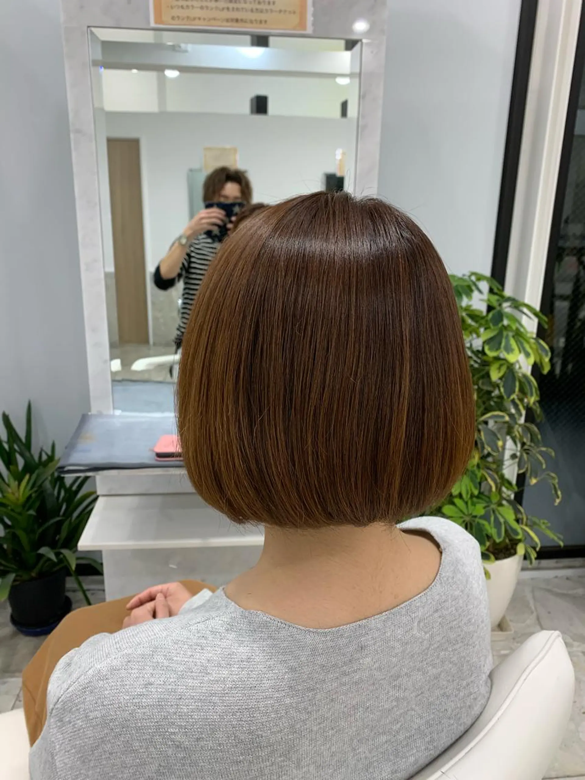 ミディアム カラー ボブ 相武台ショート特化 💐川崎希💐のヘアスタイル