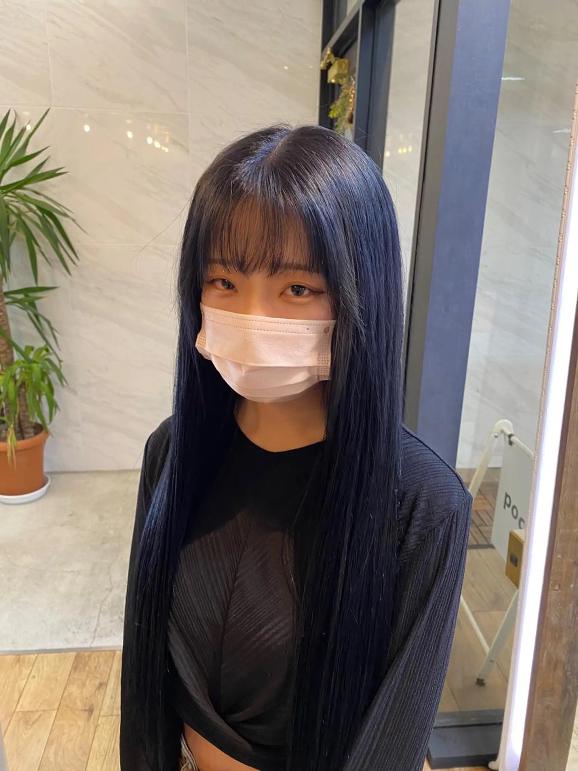 ロング SHIN レイヤー‪‪カットのヘアスタイル