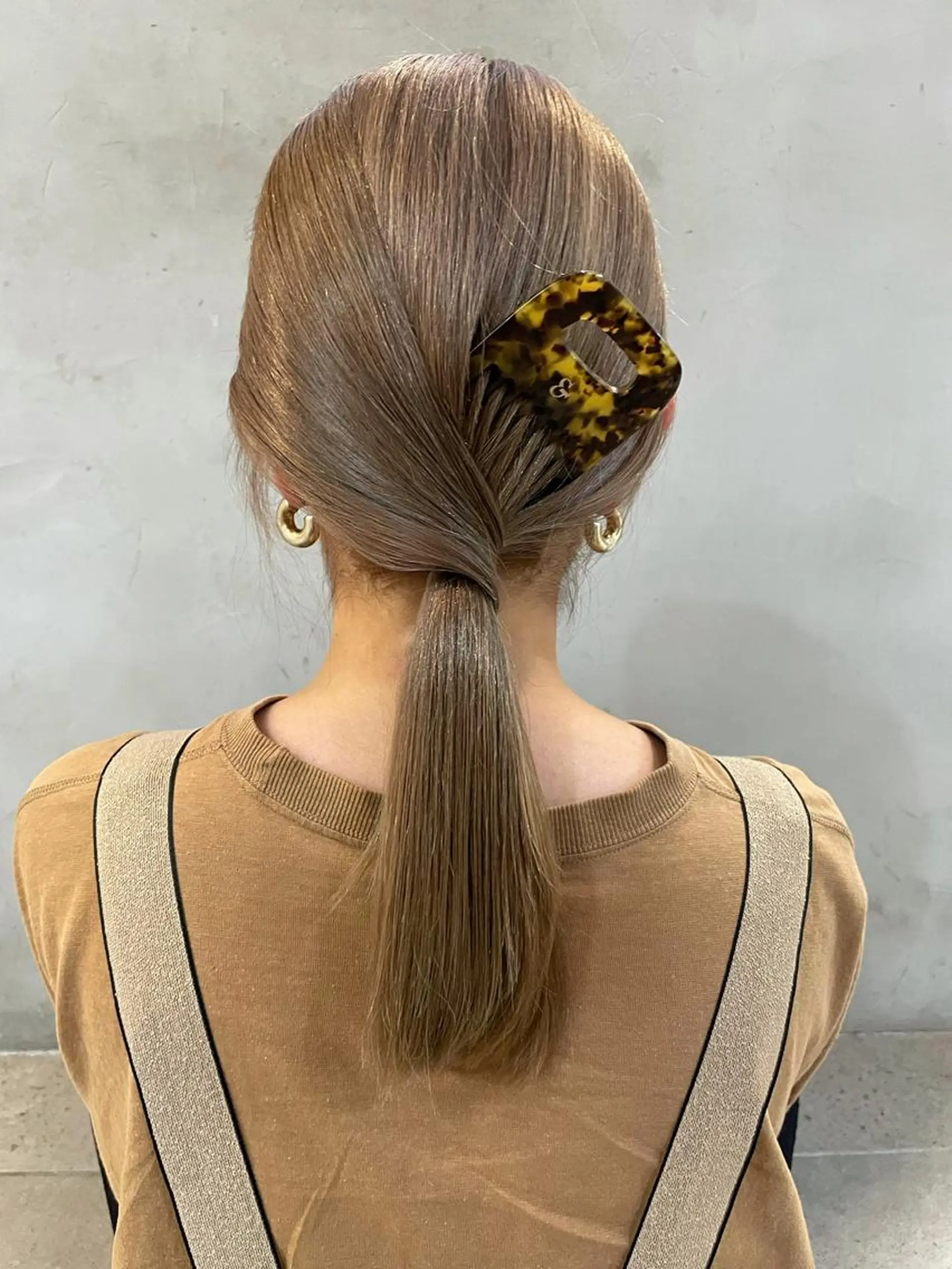 ロング カラー ヘアアレンジ 小顔レイヤー×コンパ クトボブ/林隆平のヘアスタイル