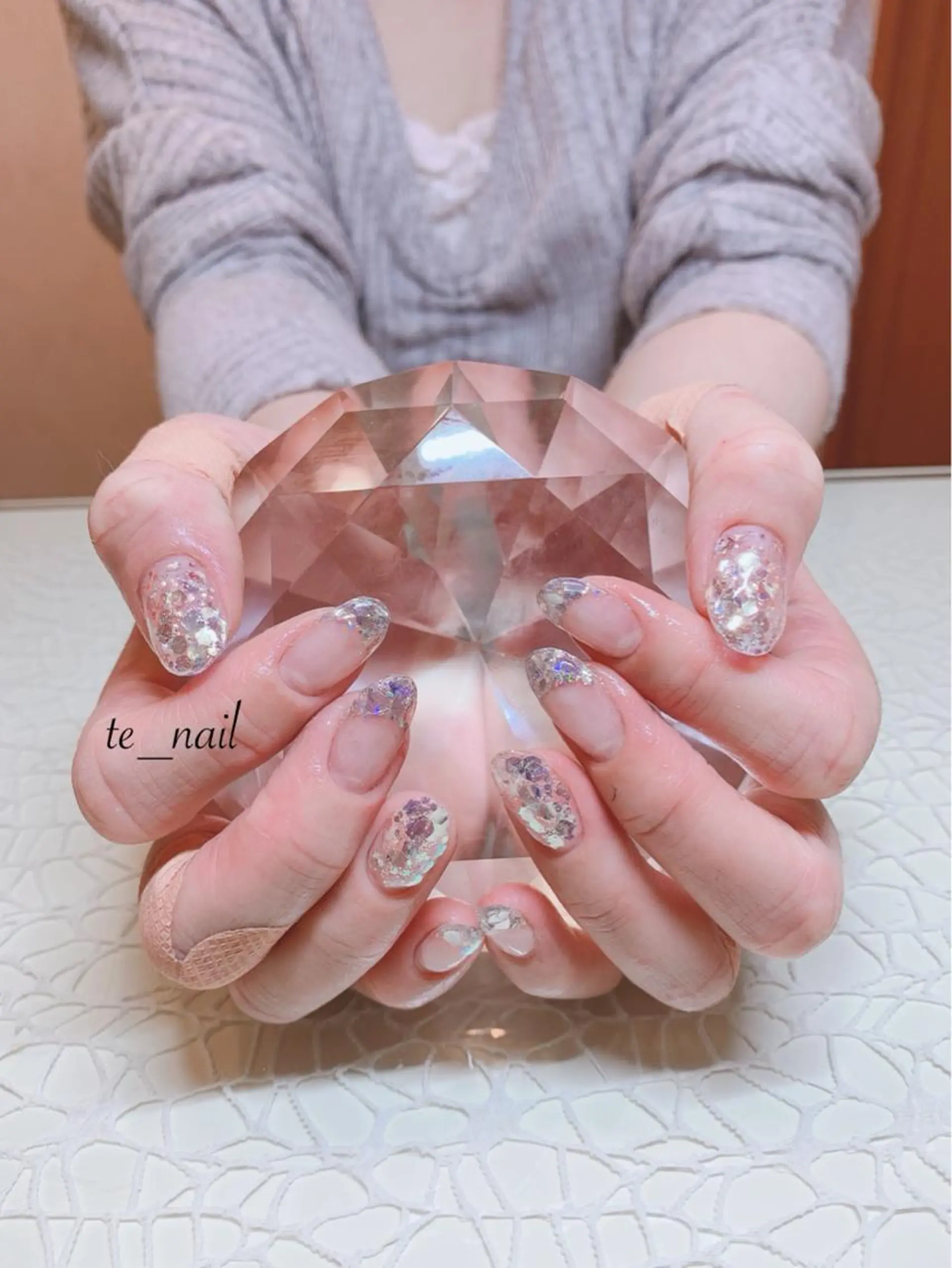ネイル ラメ(グリッター) ｔe_ nailのネイルデザイン
