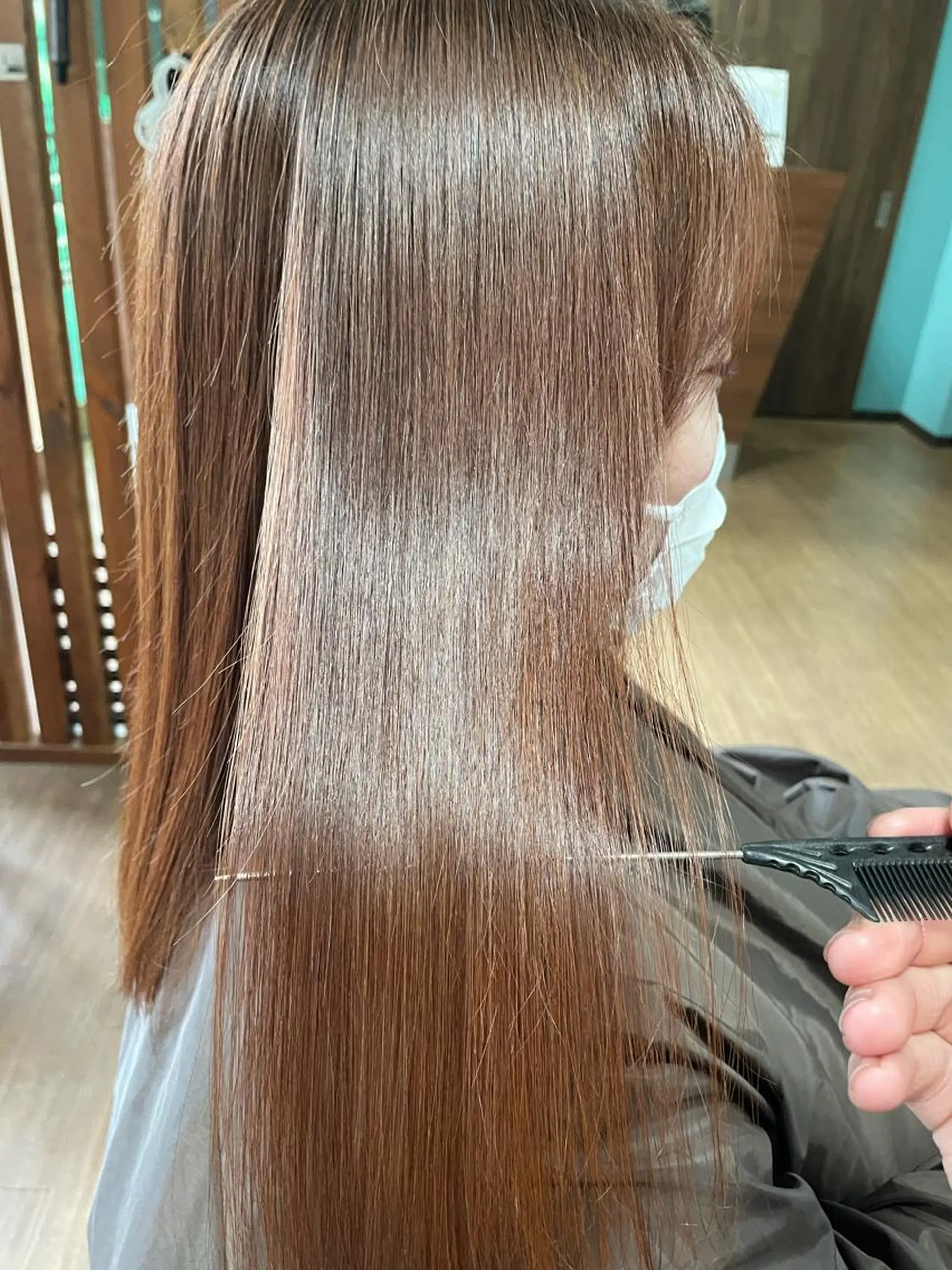 セミロング トリートメント Mavie hair所属・髪質改善×潤艶カラー ⭐️岡田崇彰のヘアスタイル