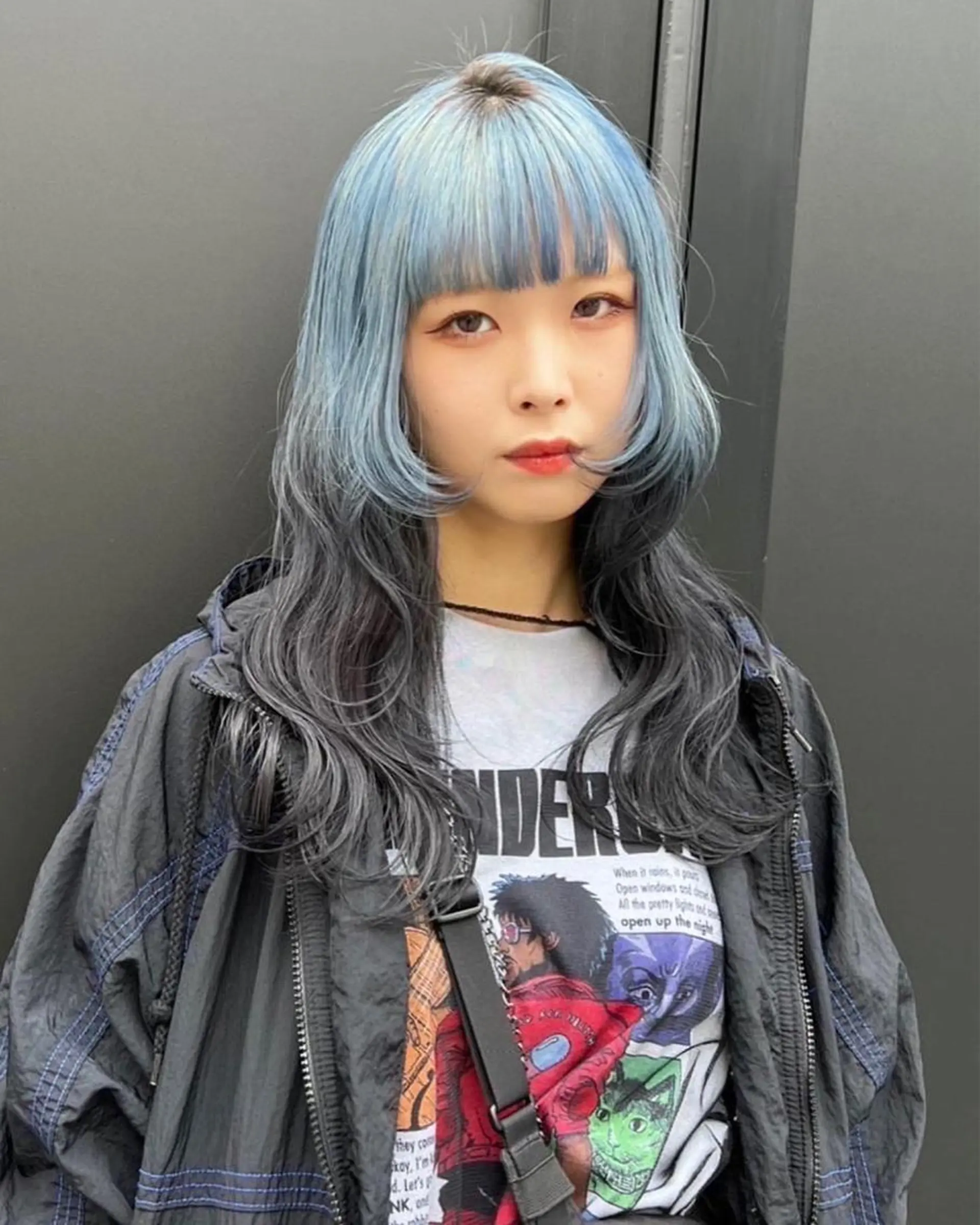 セミロング カラー ブリーチ ケアブリーチ デザインカラー ハイトーンカラー ウルフカット ヘアカラー トリートメント ヘアセット Null 表参道のヘアスタイル