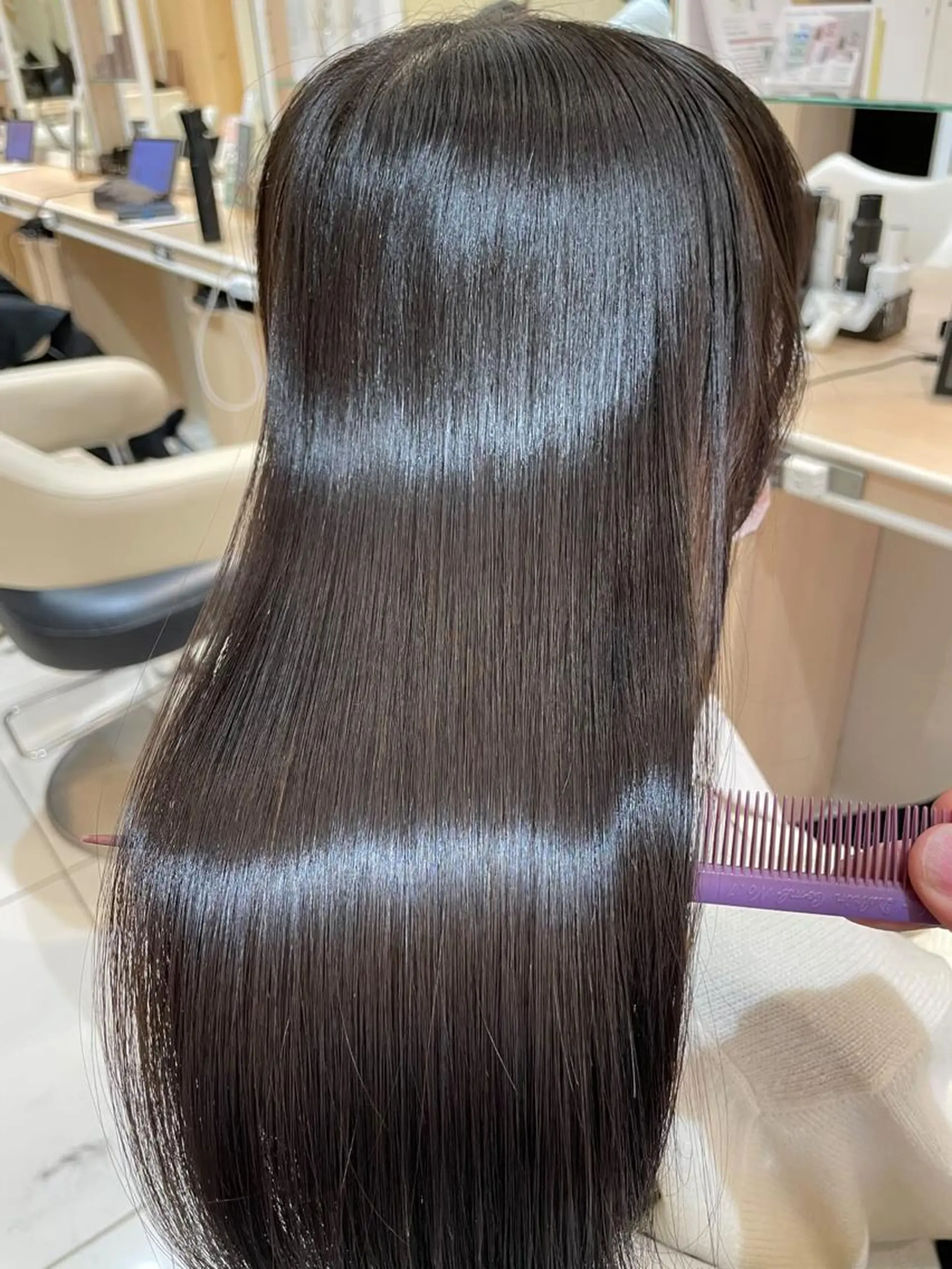 ロング 縮毛矯正、髪質改善／ 松田 龍之介のヘアスタイル