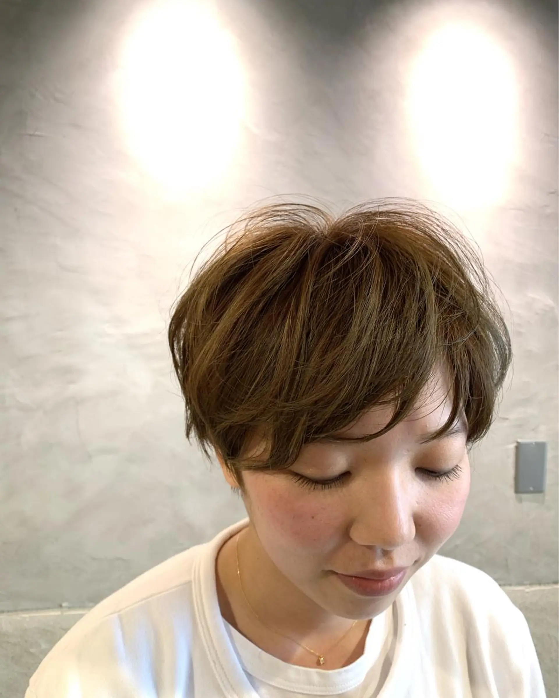 ショート カラー カット ヘアカラー トリートメント 落合 妙佳のヘアスタイル
