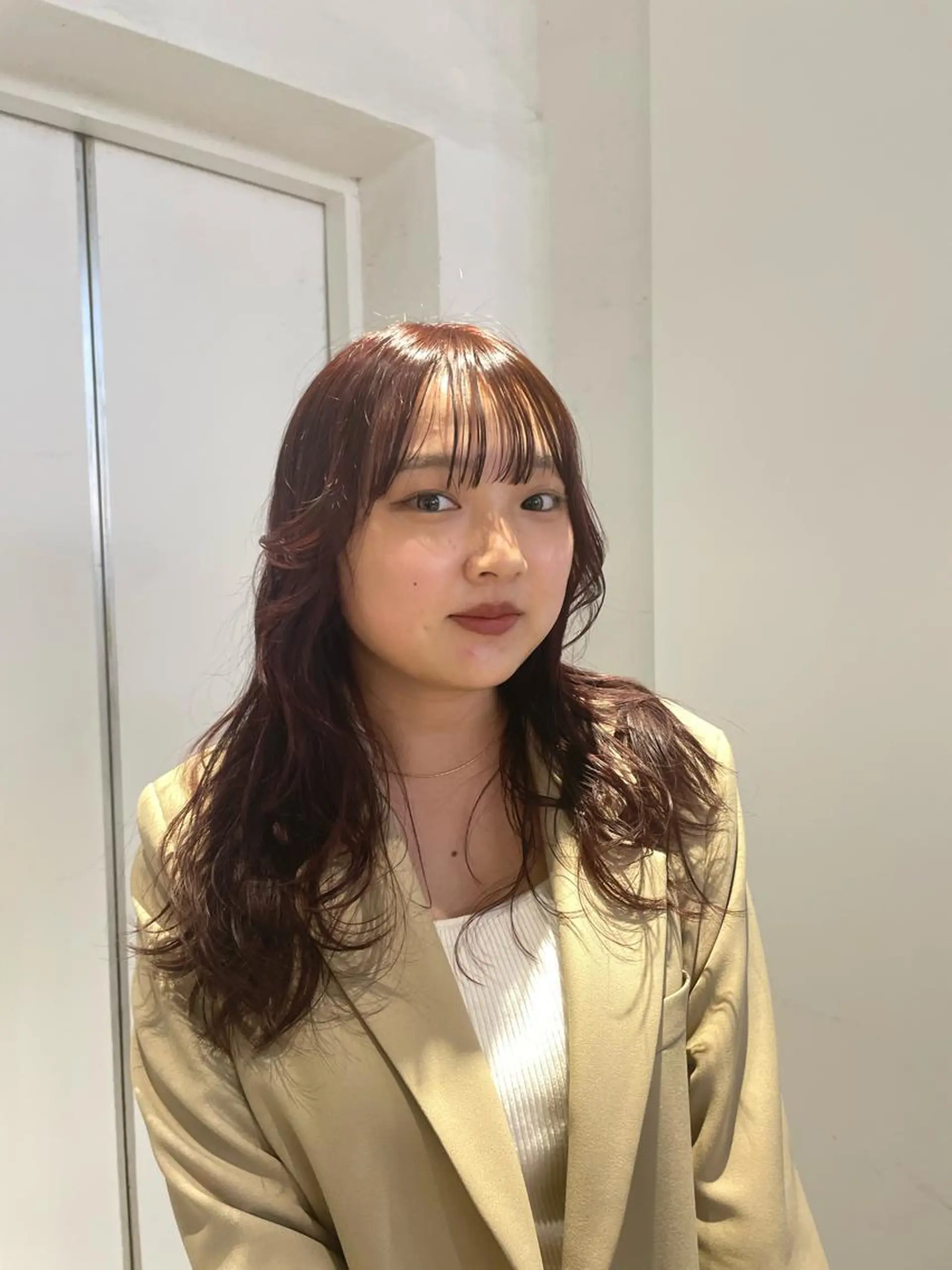 ロング カラー ブラウンカラー レッドカラー レッドブラウン ヘアカラー 🌟暖色系ハイトーン 🌟AIのヘアスタイル