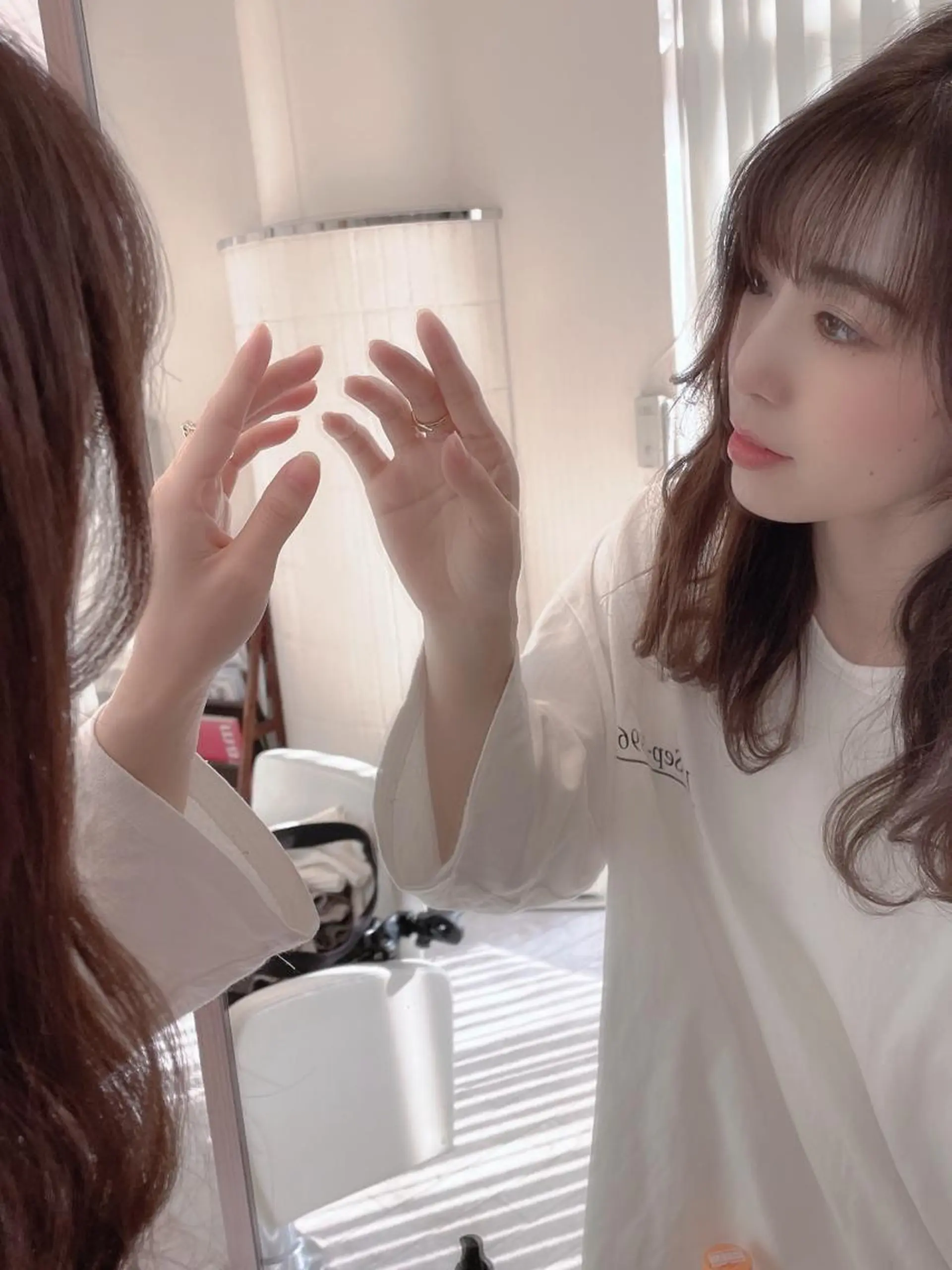 セミロング 小顔カット 池袋髪質改善 タニグチのヘアスタイル