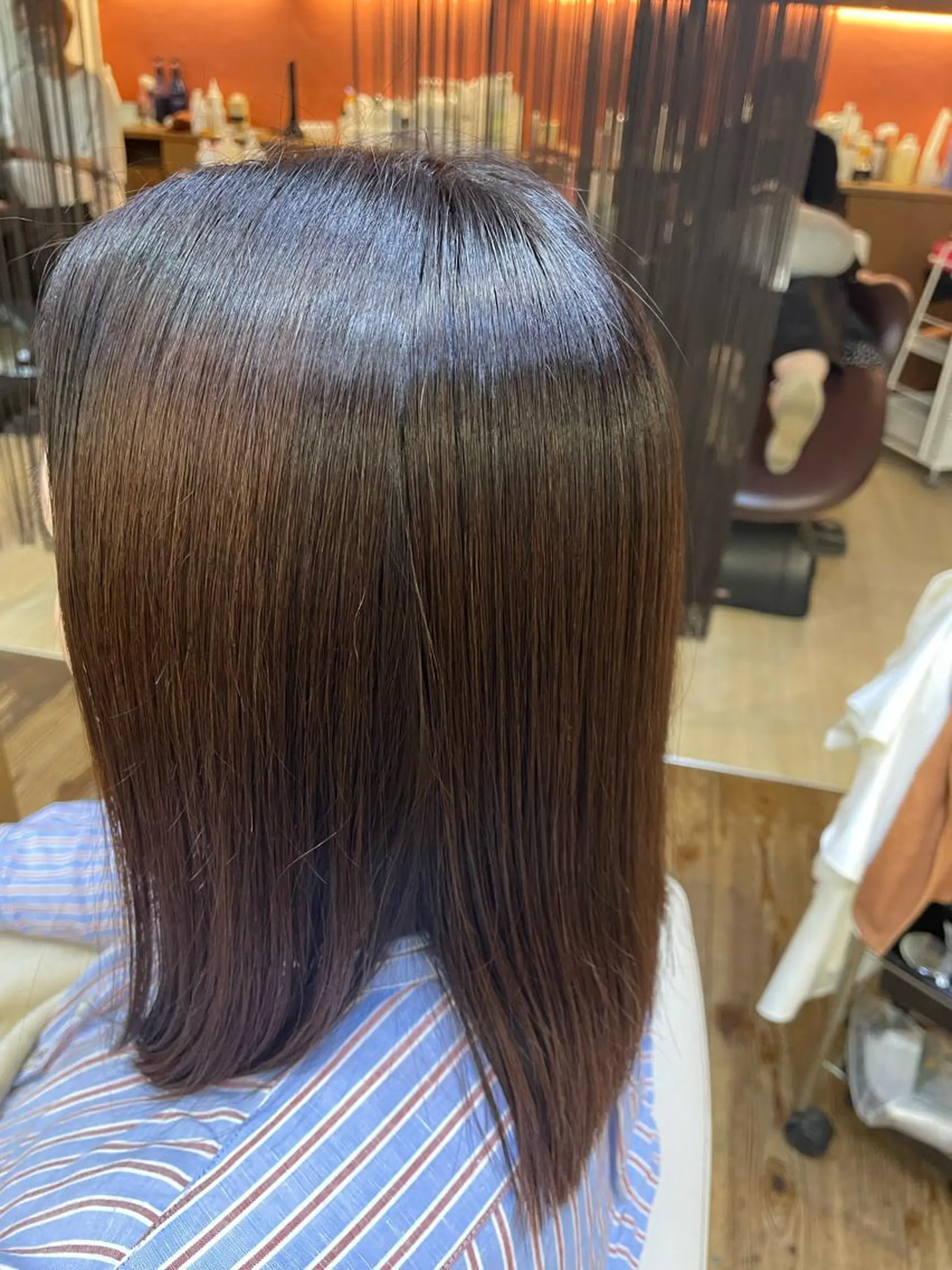 ミディアム 縮毛矯正 brote所属・山木 裕子のヘアスタイル