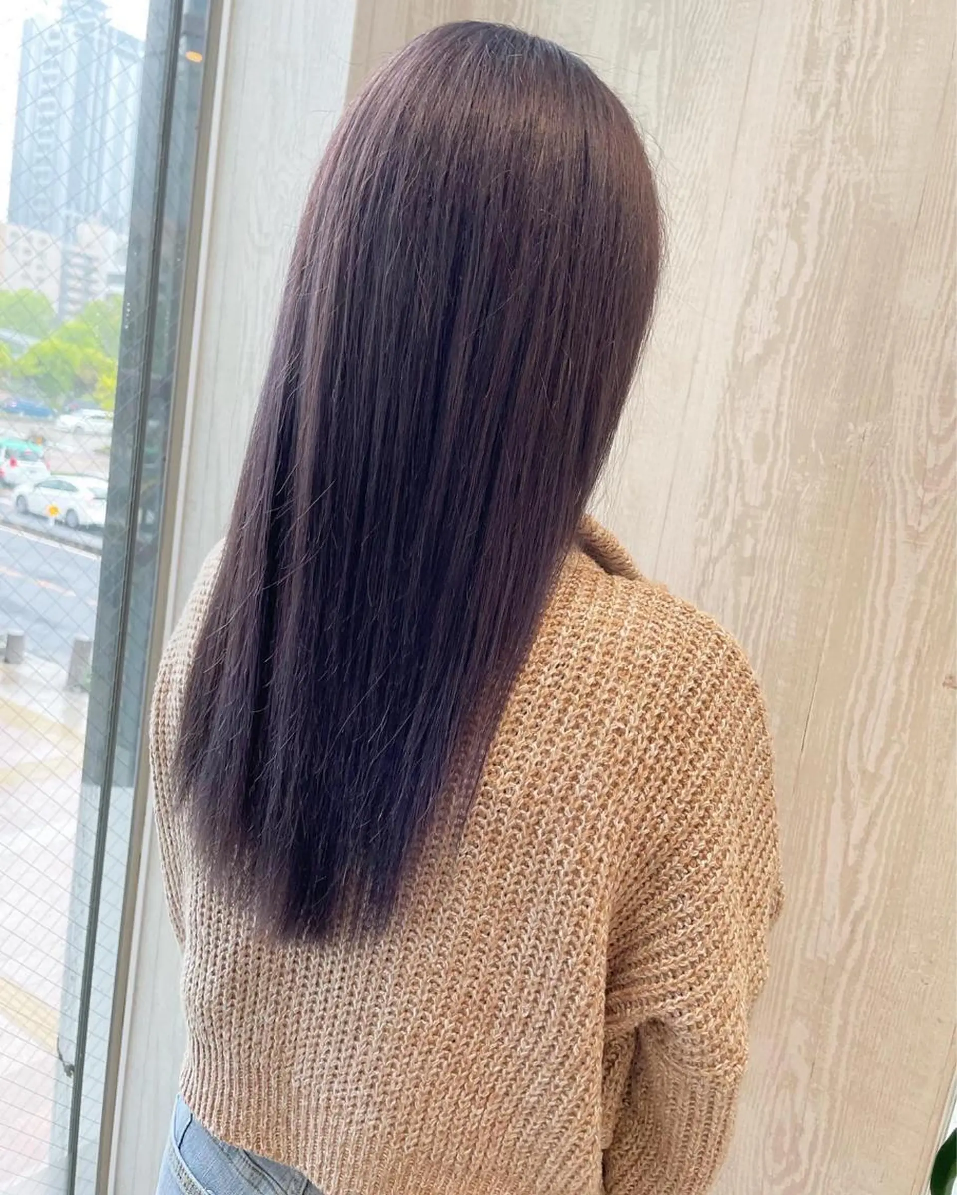 ロング カラー アッシュ ケアカラー 透明感カラー グレージュ バイオレットカラー カット ヘアカラー トリートメント 河合秀明/ショート /ボブ/レイヤーのヘアスタイル