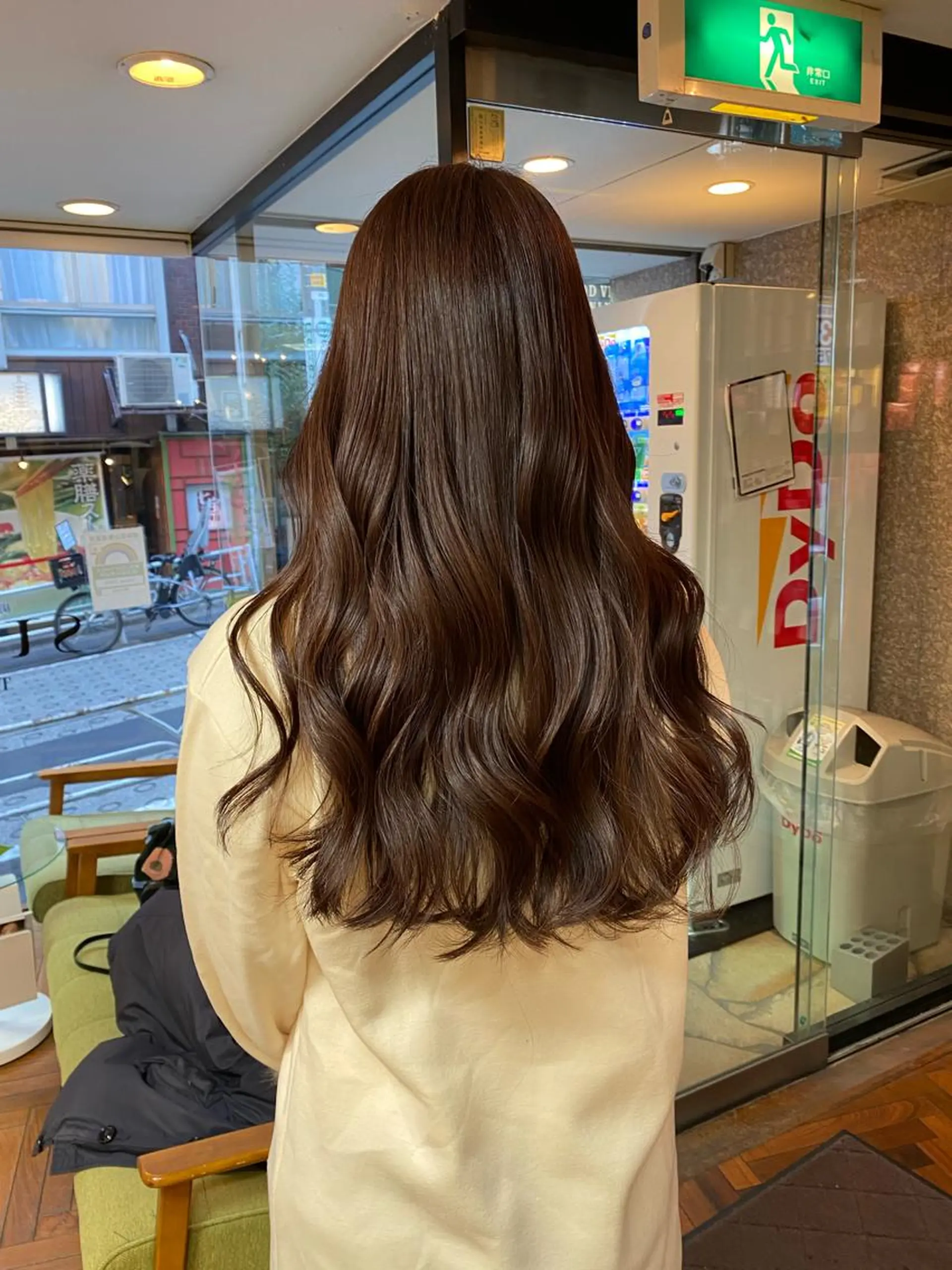 ロング カラー ベージュカラー ブラウンカラー ブラウンベージュ 韓国風ヘア ボブ/縮毛矯正/ レイヤー/塚田のヘアスタイル