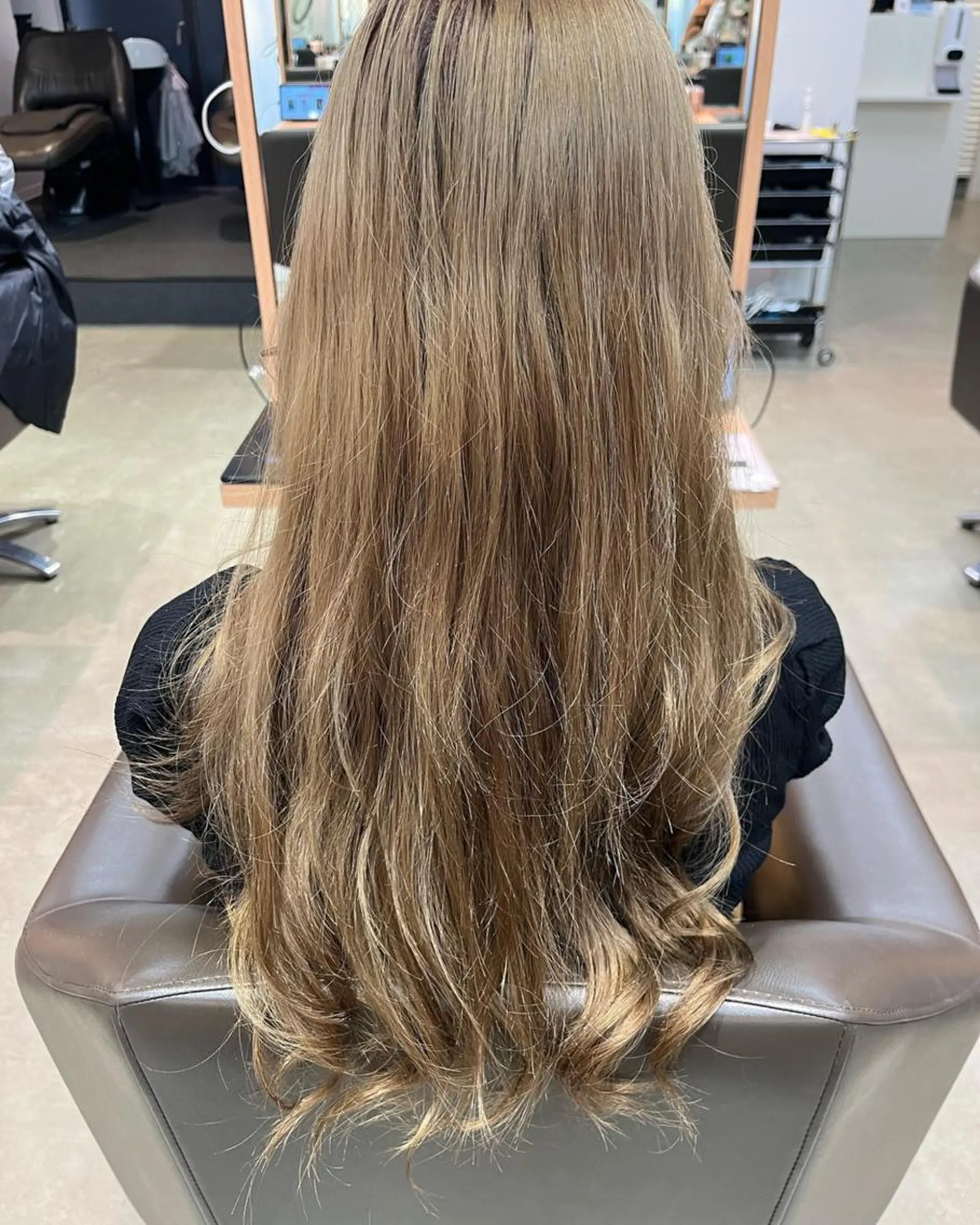 ロング くせ毛 ハイライト 髪質改善 韓国風ヘア ロング 韓国/髪質改善💘 櫻井かれんのヘアスタイル