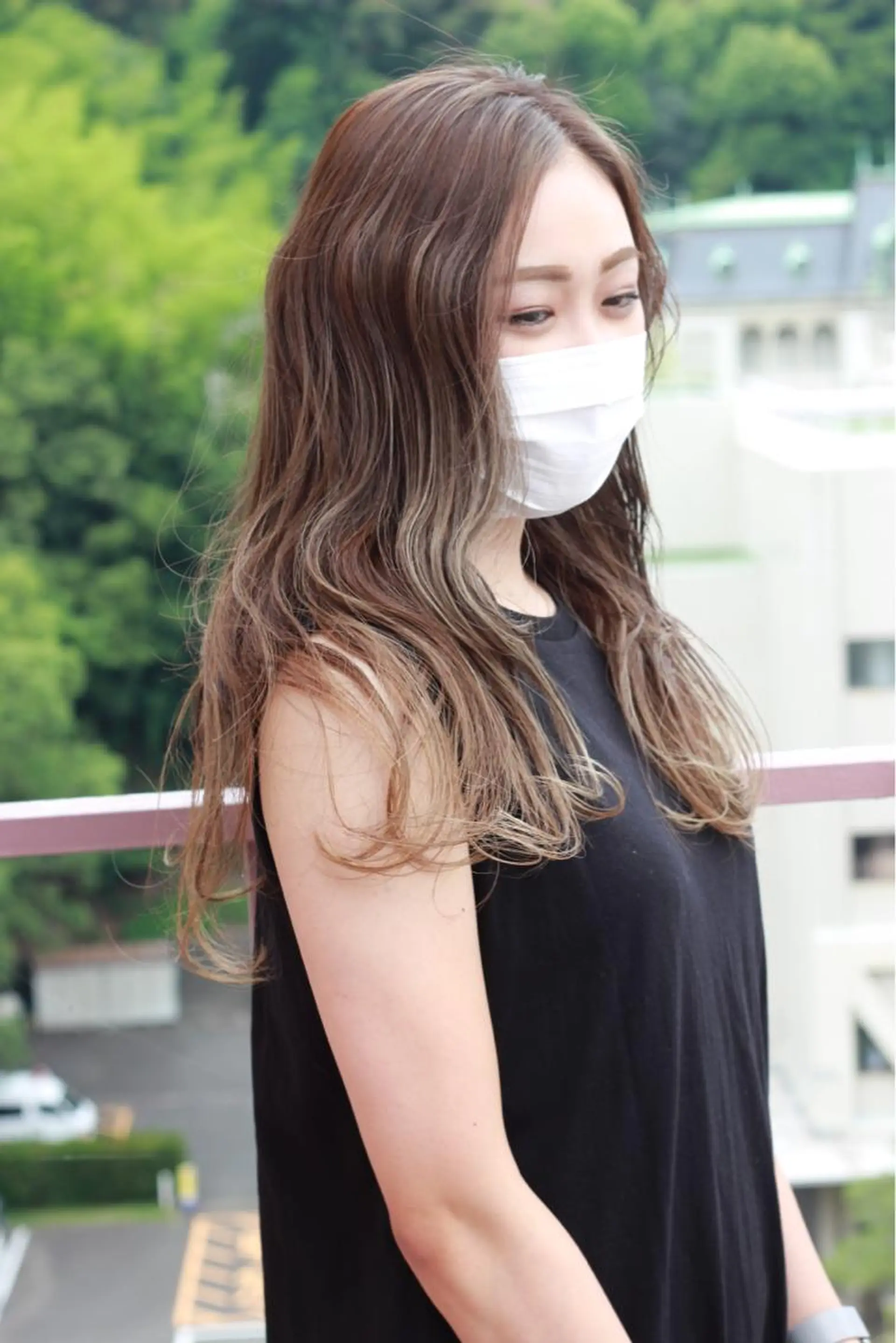 ロング カラー ハイライトカラー ハイライト ヘアカラー Viage （ビアージュ）のヘアスタイル