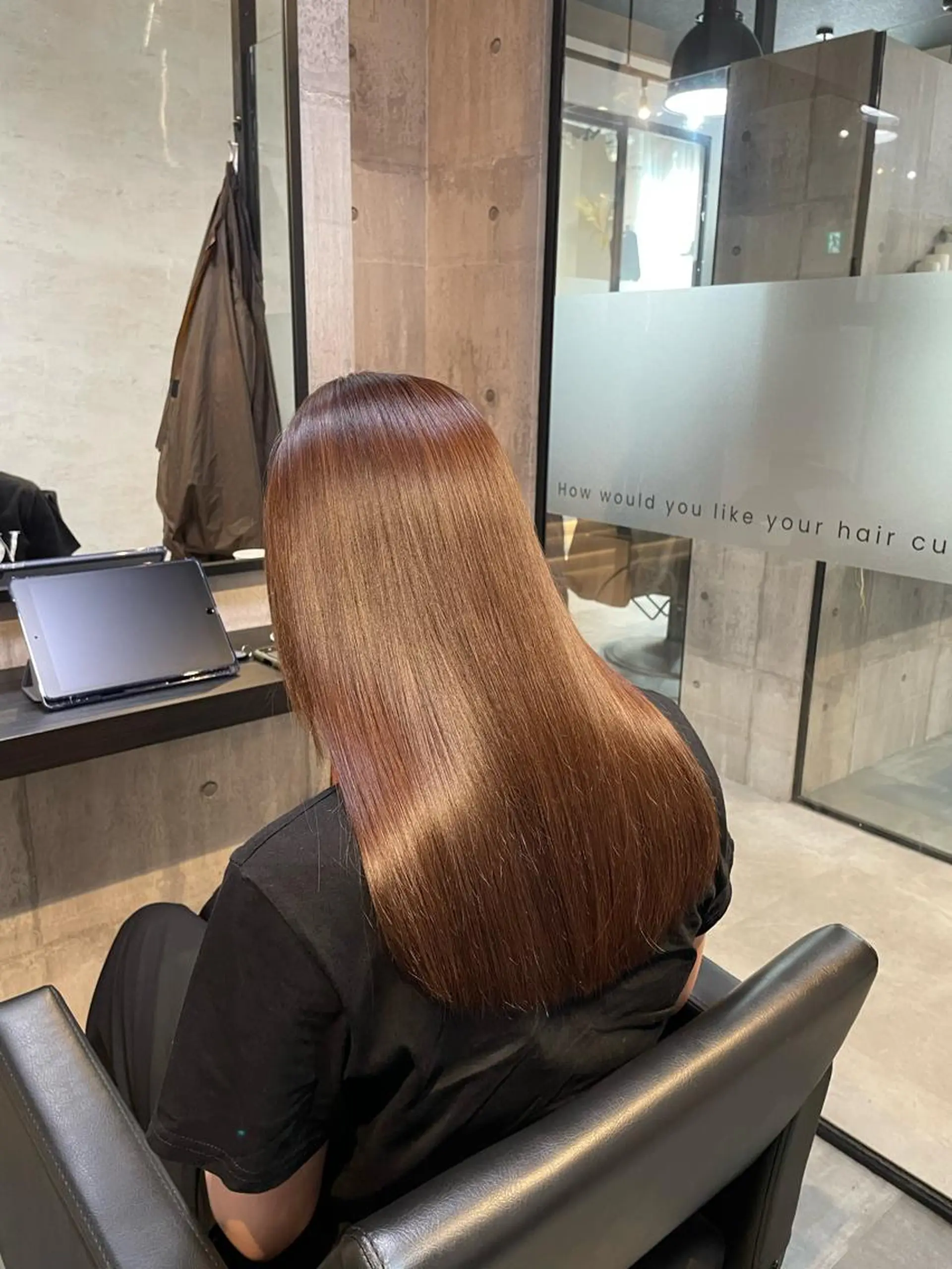 ロング カラー カット ヘアカラー トリートメント 👑髪質改善カラー 中垣斗希のヘアスタイル