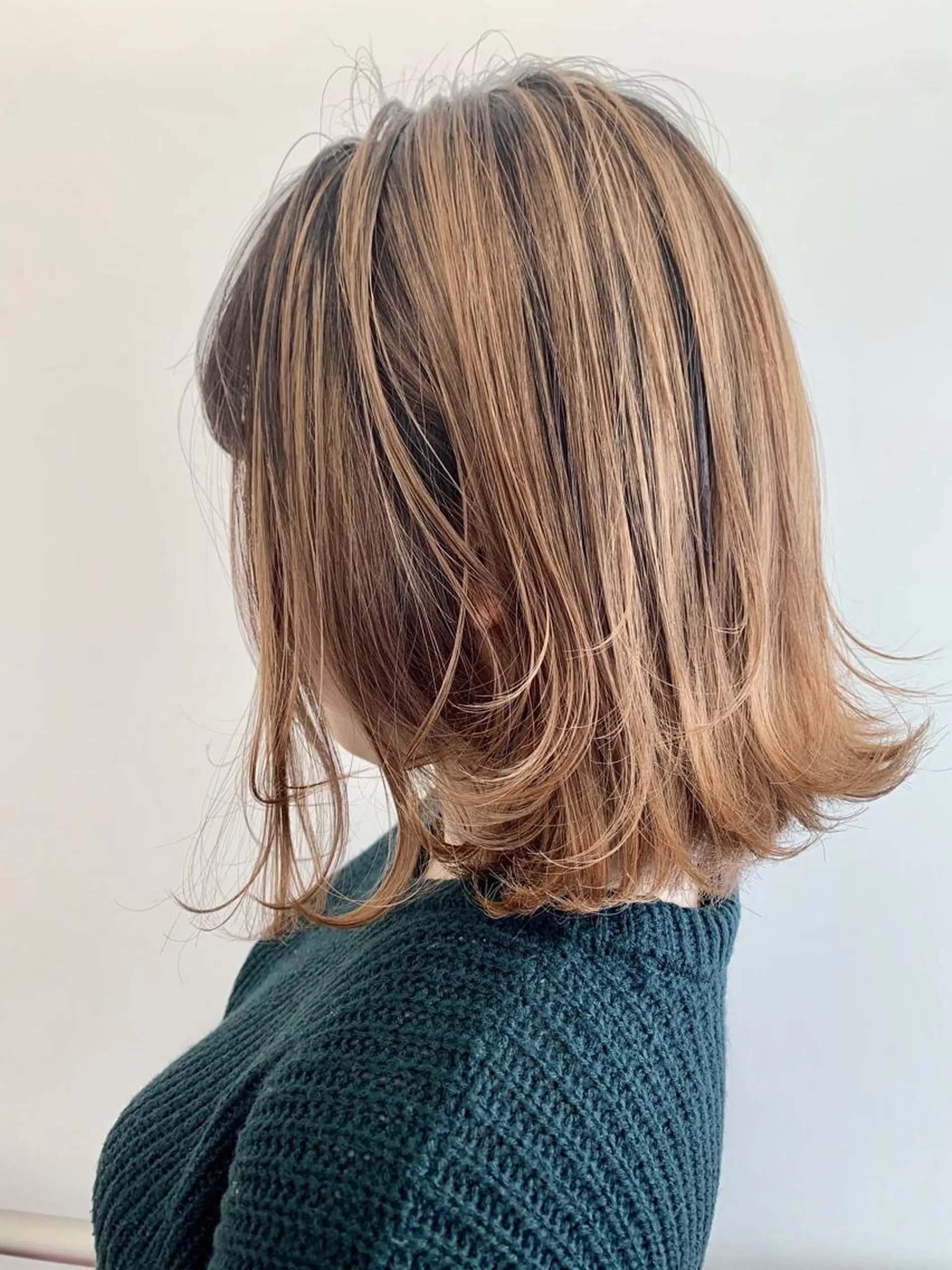 ミディアム カット ヘアカラー トリートメント slow所属・名取 純平のヘアスタイル