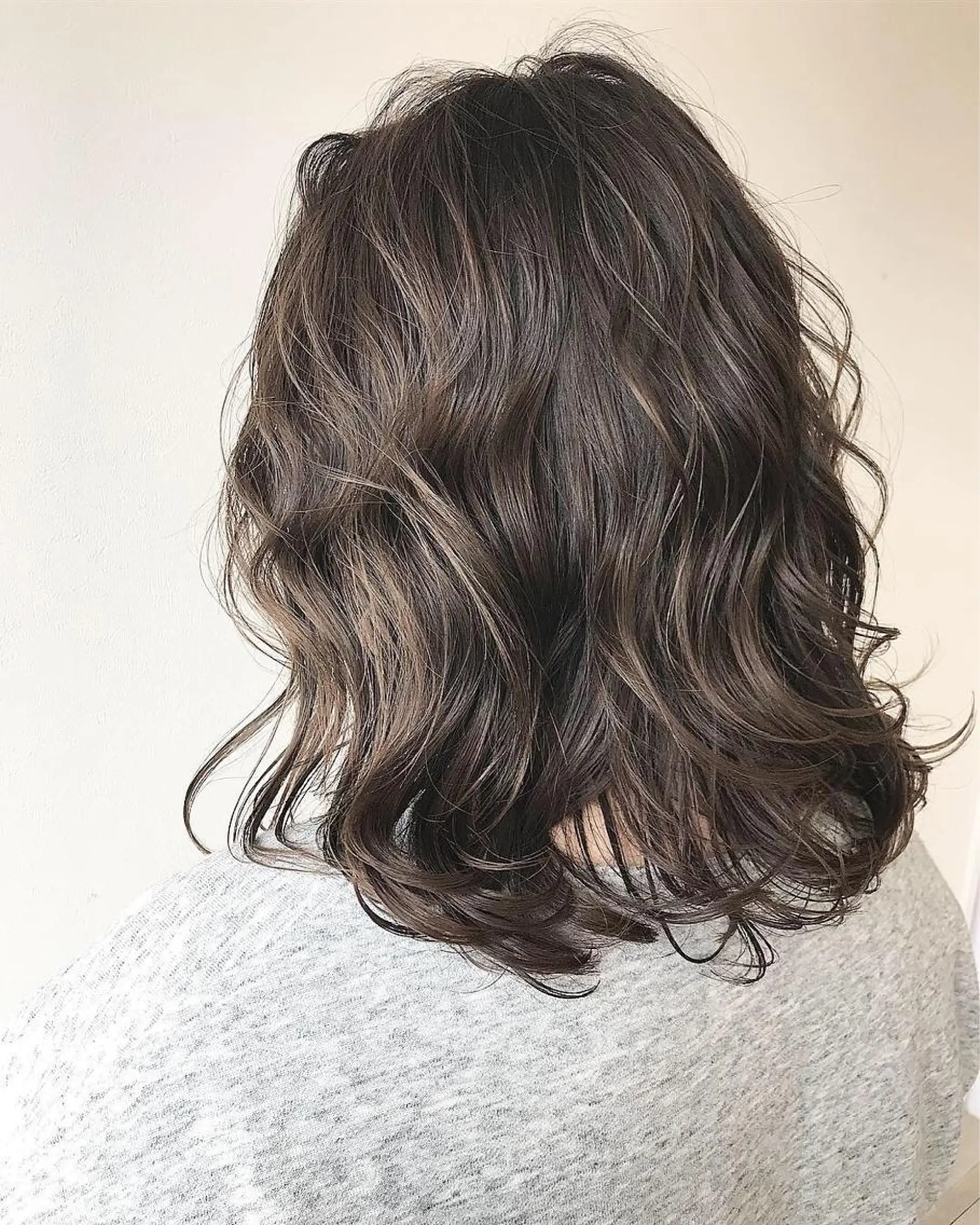 セミロング カラー カット ヘアカラー パーマ 縮毛矯正 トリートメント Lien 深井店のヘアスタイル