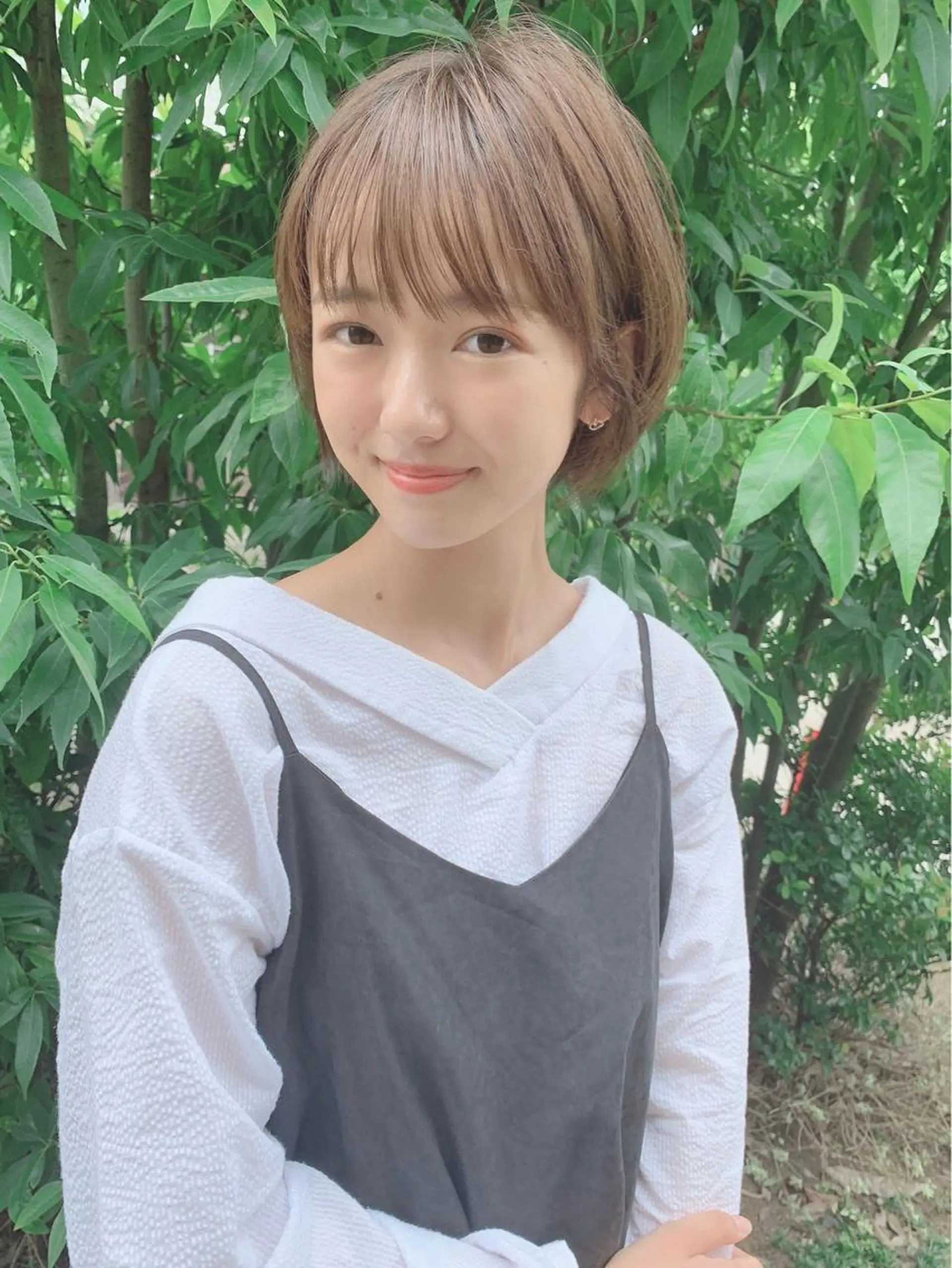 ショート カラー パーマ ヘアアレンジ 【公式】amble luxe池袋東口🩷のヘアスタイル